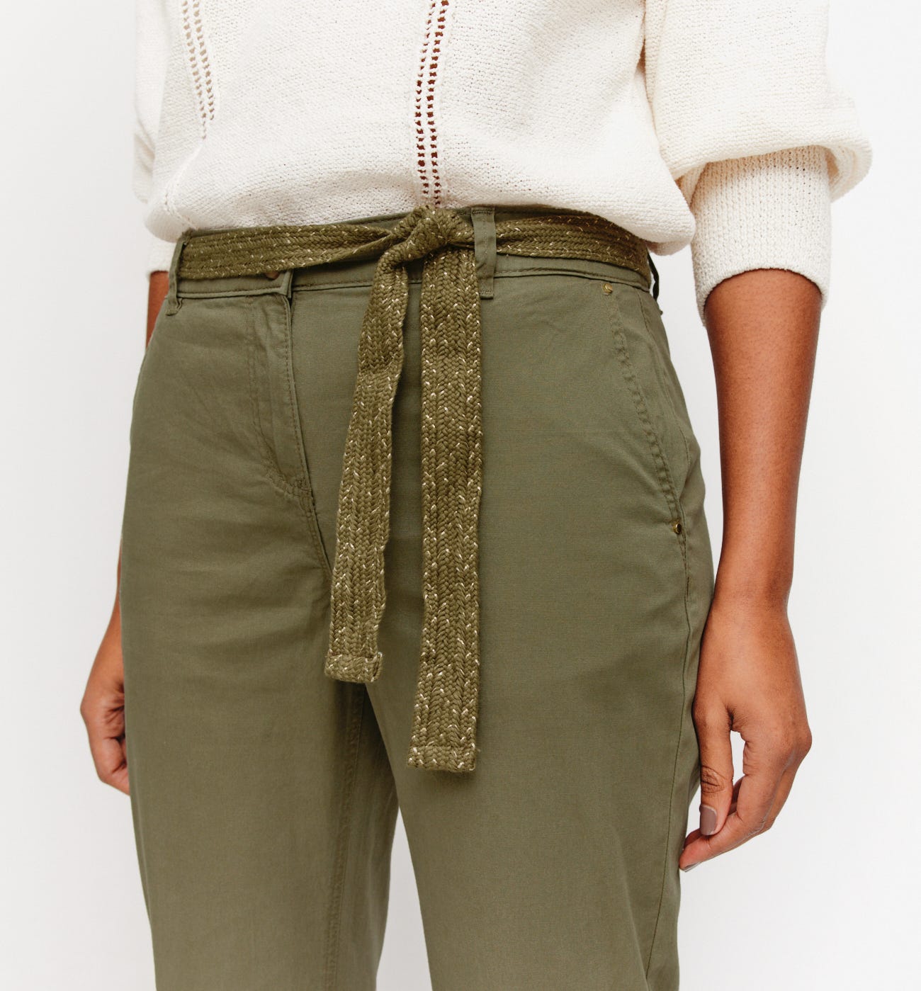 Pantaloni chino con cintura