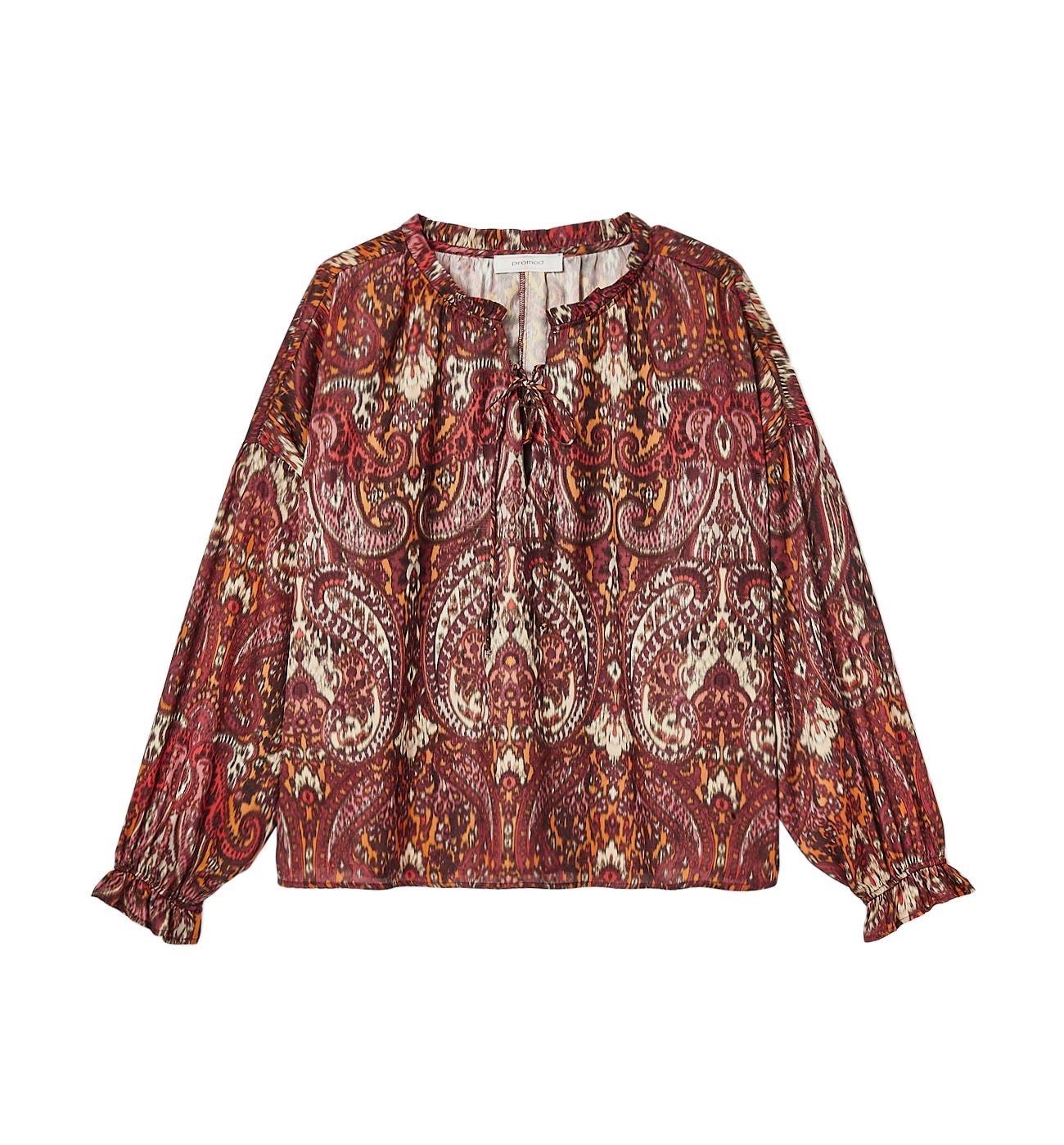 Patterned blouse - Red print