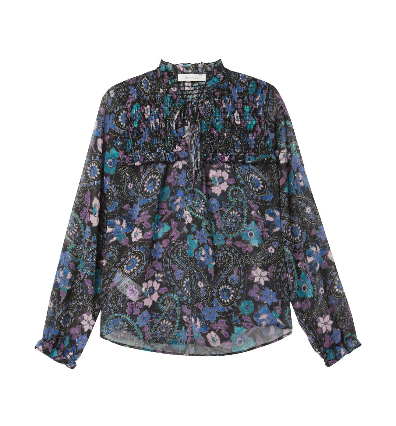Blusa fruncidos gasa