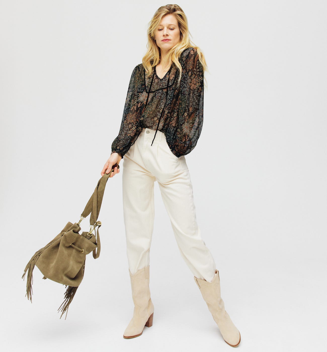 Blusa in voile fantasia