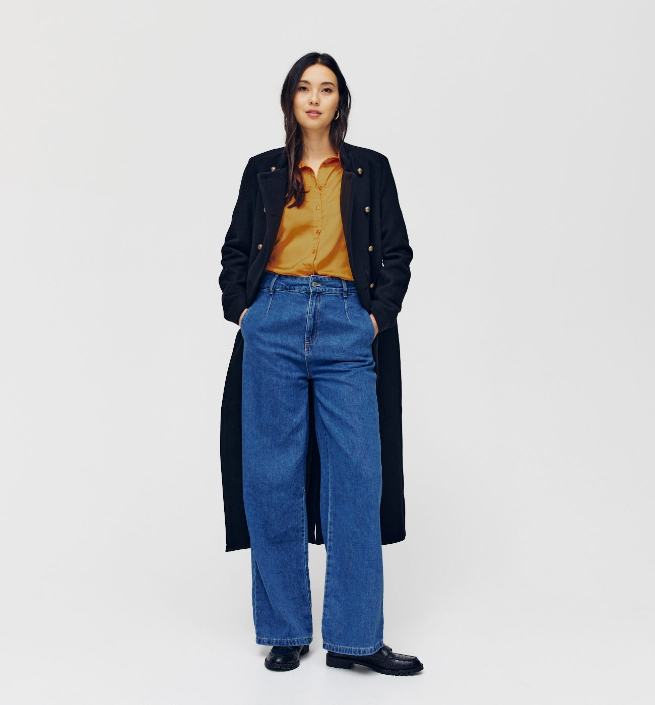 Seidige Oversize-Bluse