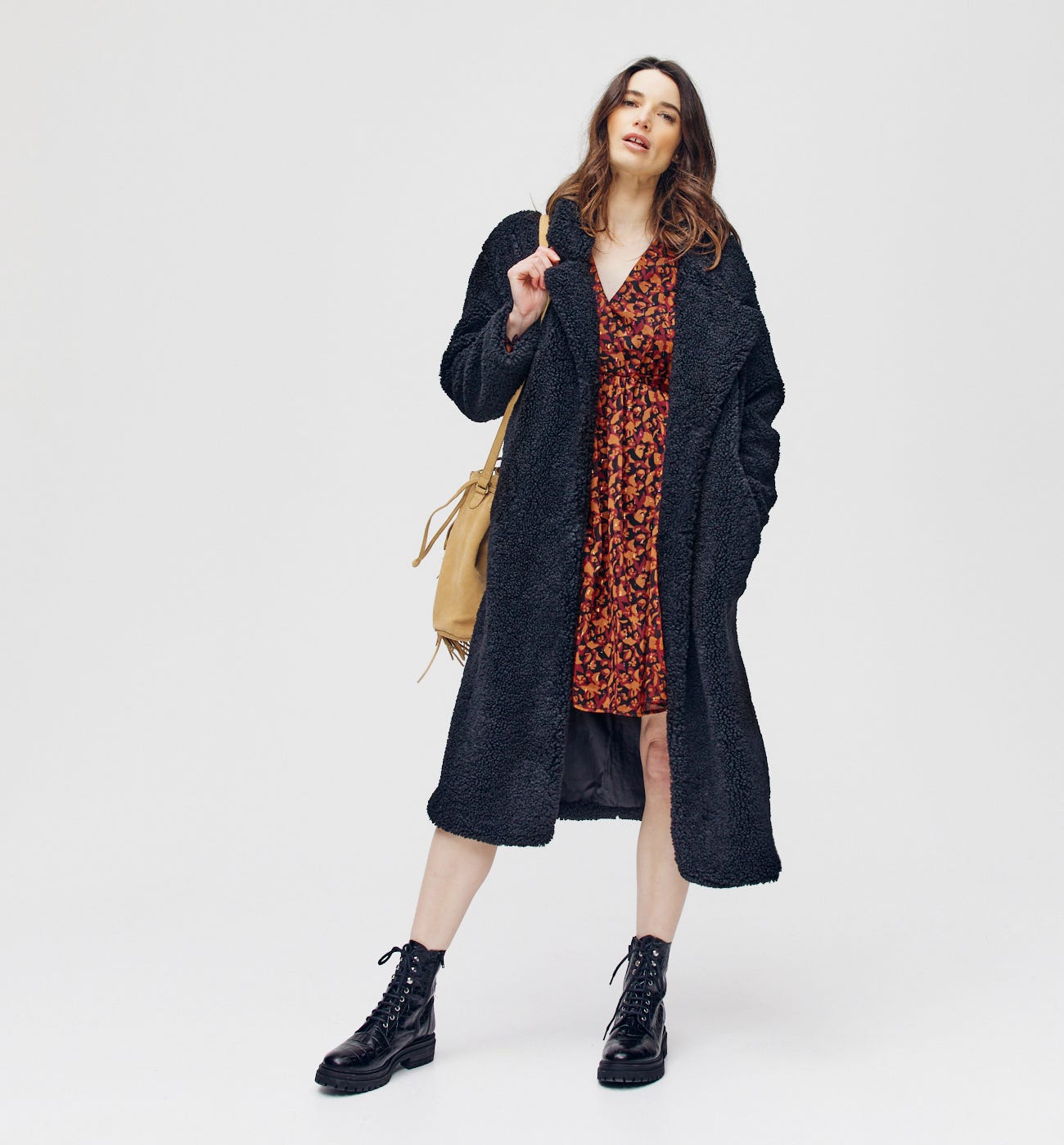 Robe en voile imprimé Femme