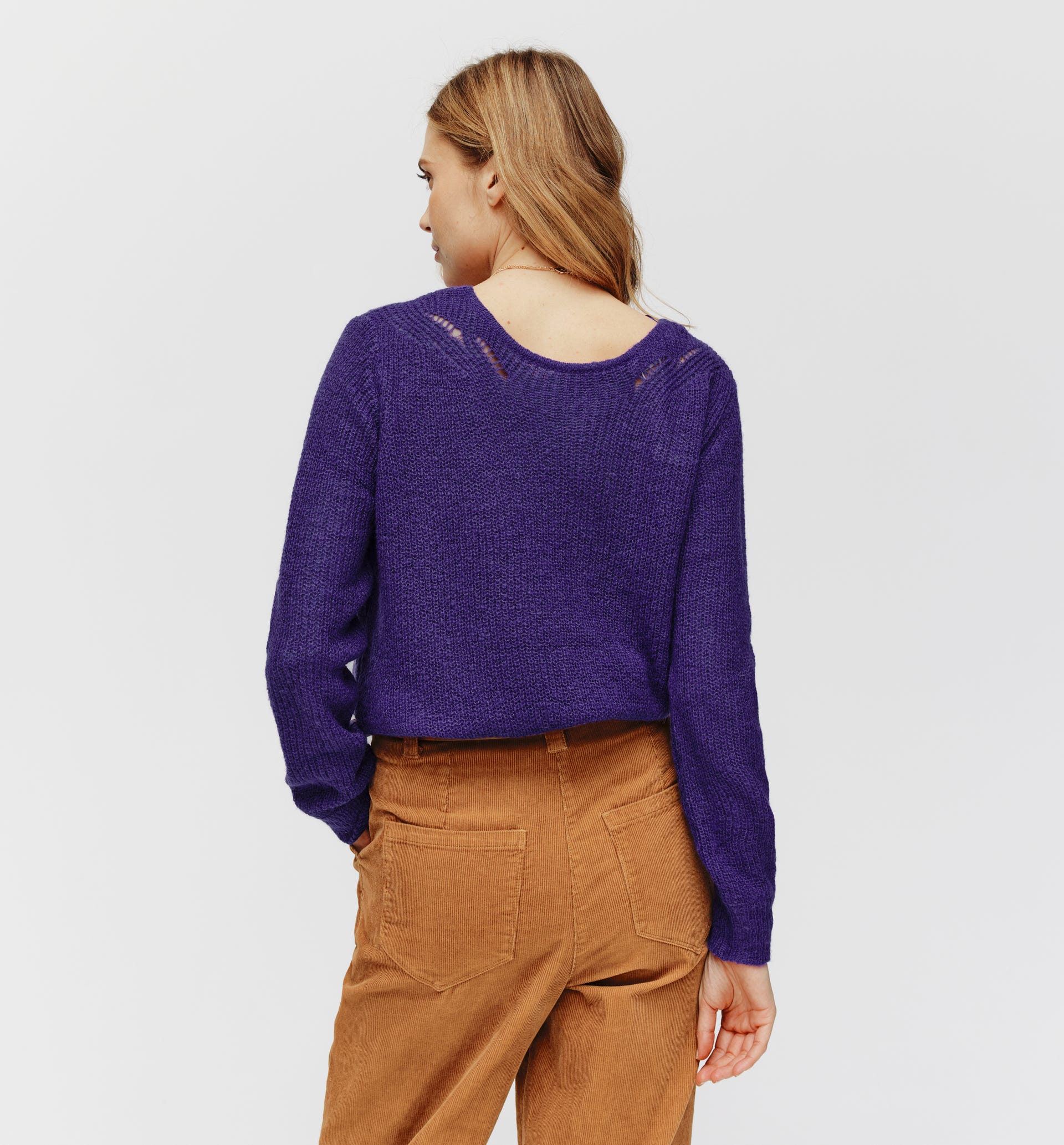 Pullover in Wickeloptik