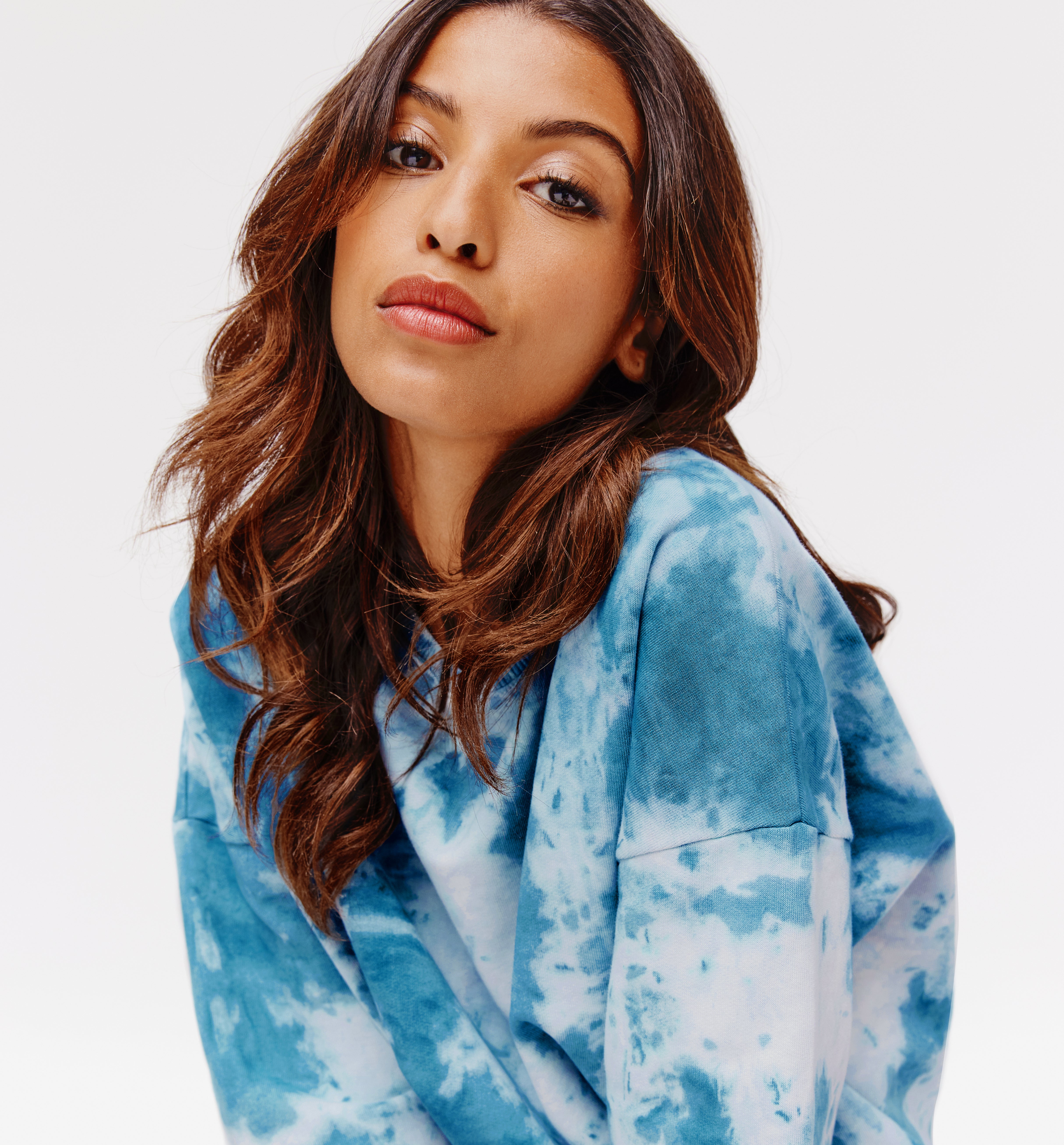 dark blue tie dye sweatshirt