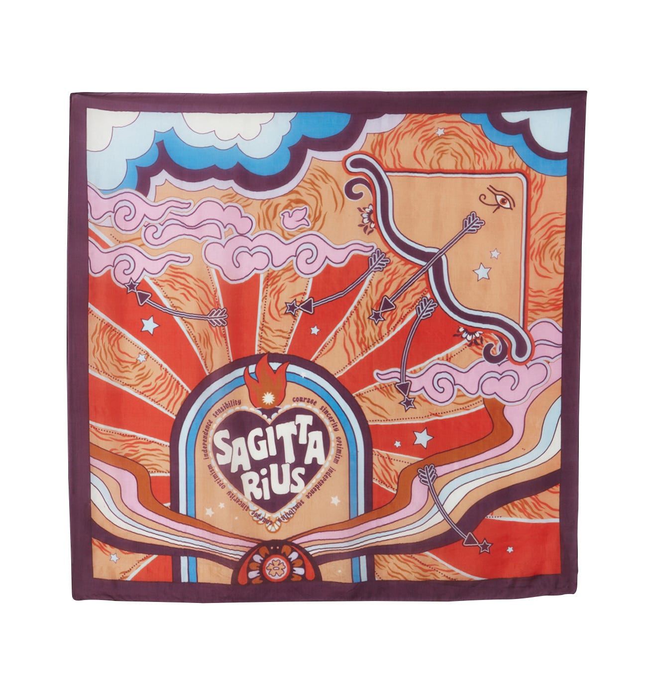 Foulard en soie SAGITTAIRE