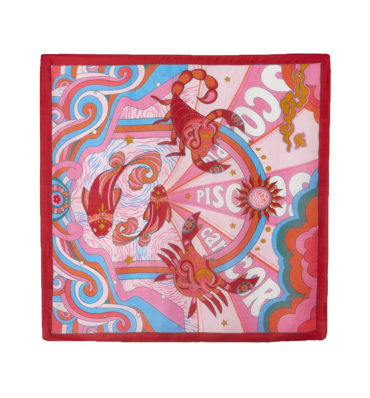 Pañuelo seda signos de agua