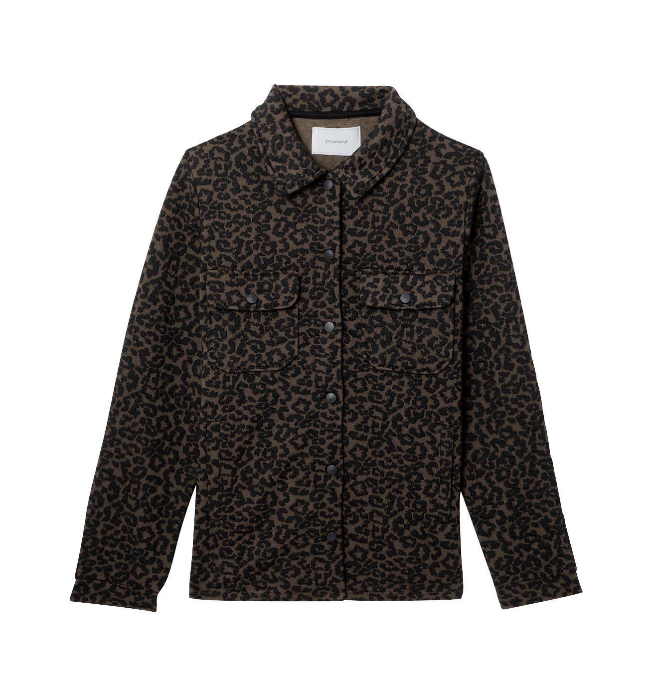 Veste surchemise motif léopard