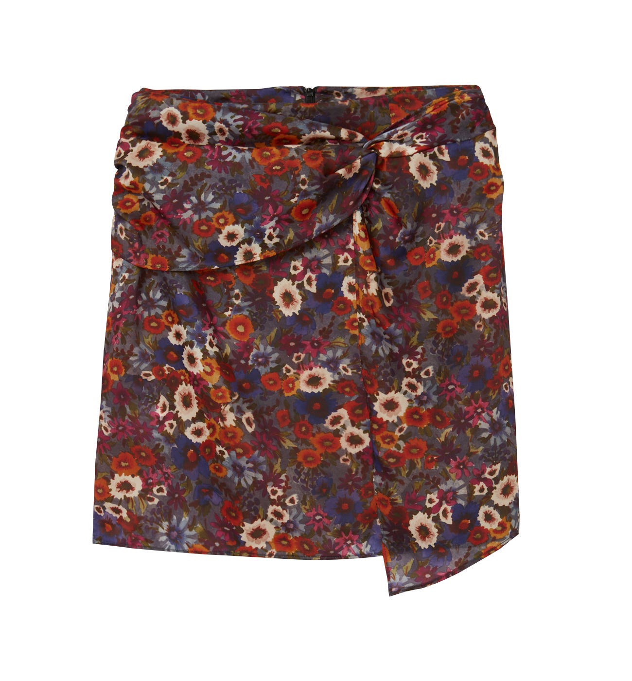 Short silky skirt