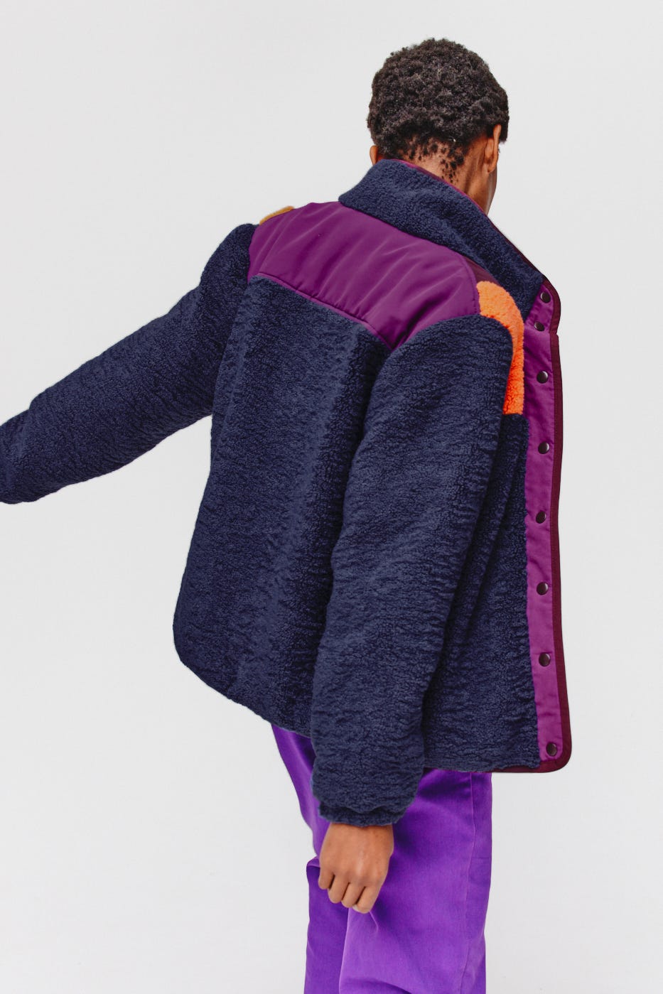 Fleecejacke Colorblock