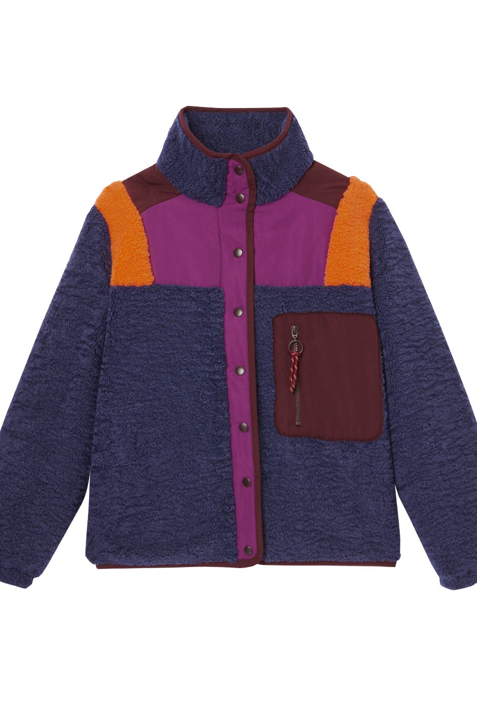 Fleecejacke Colorblock