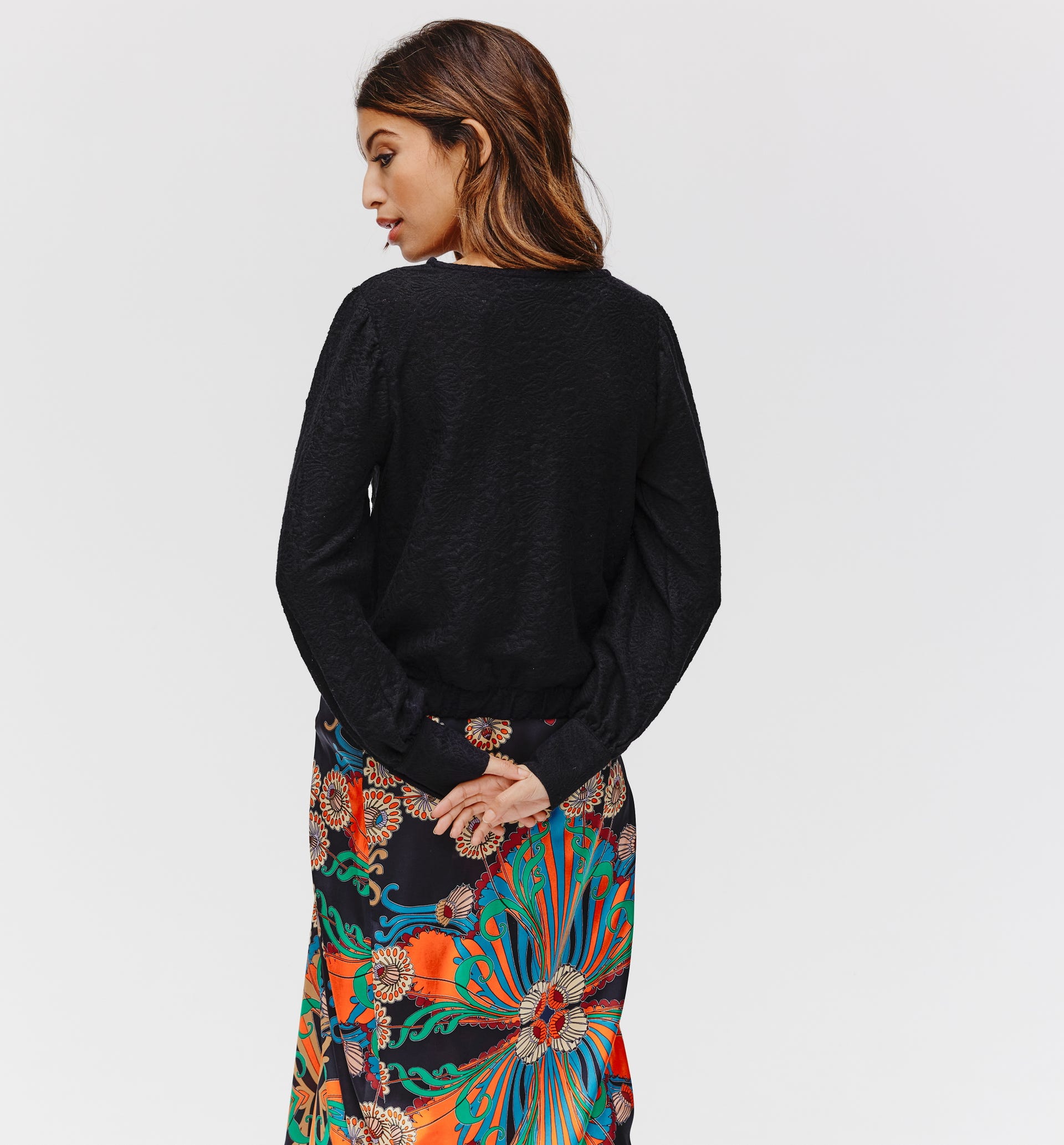 Lace-effect top