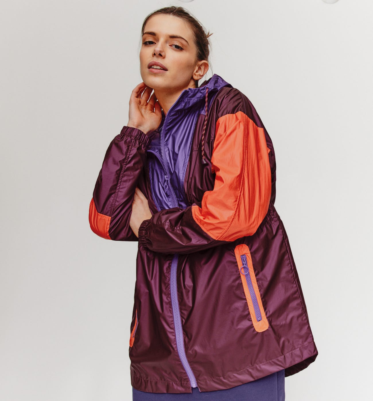 Hooded windcheater