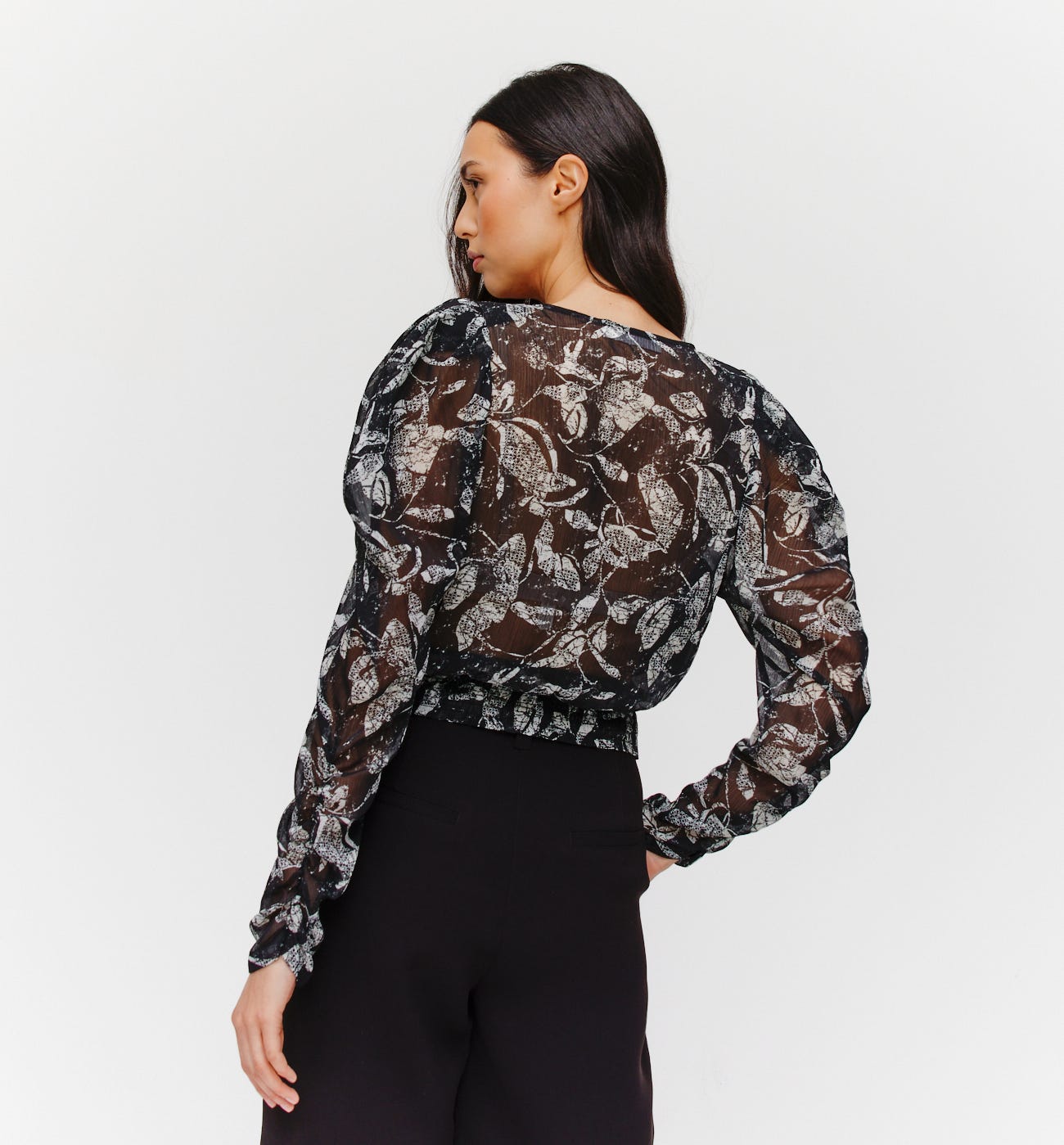 Camisa gasa estampada