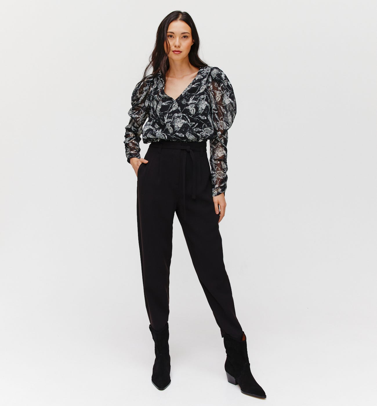 Camisa gasa estampada