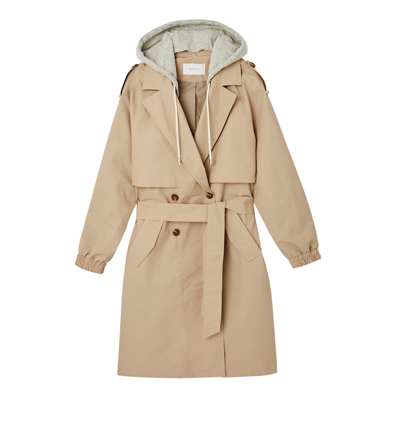 Trenchcoat mit Kapuze