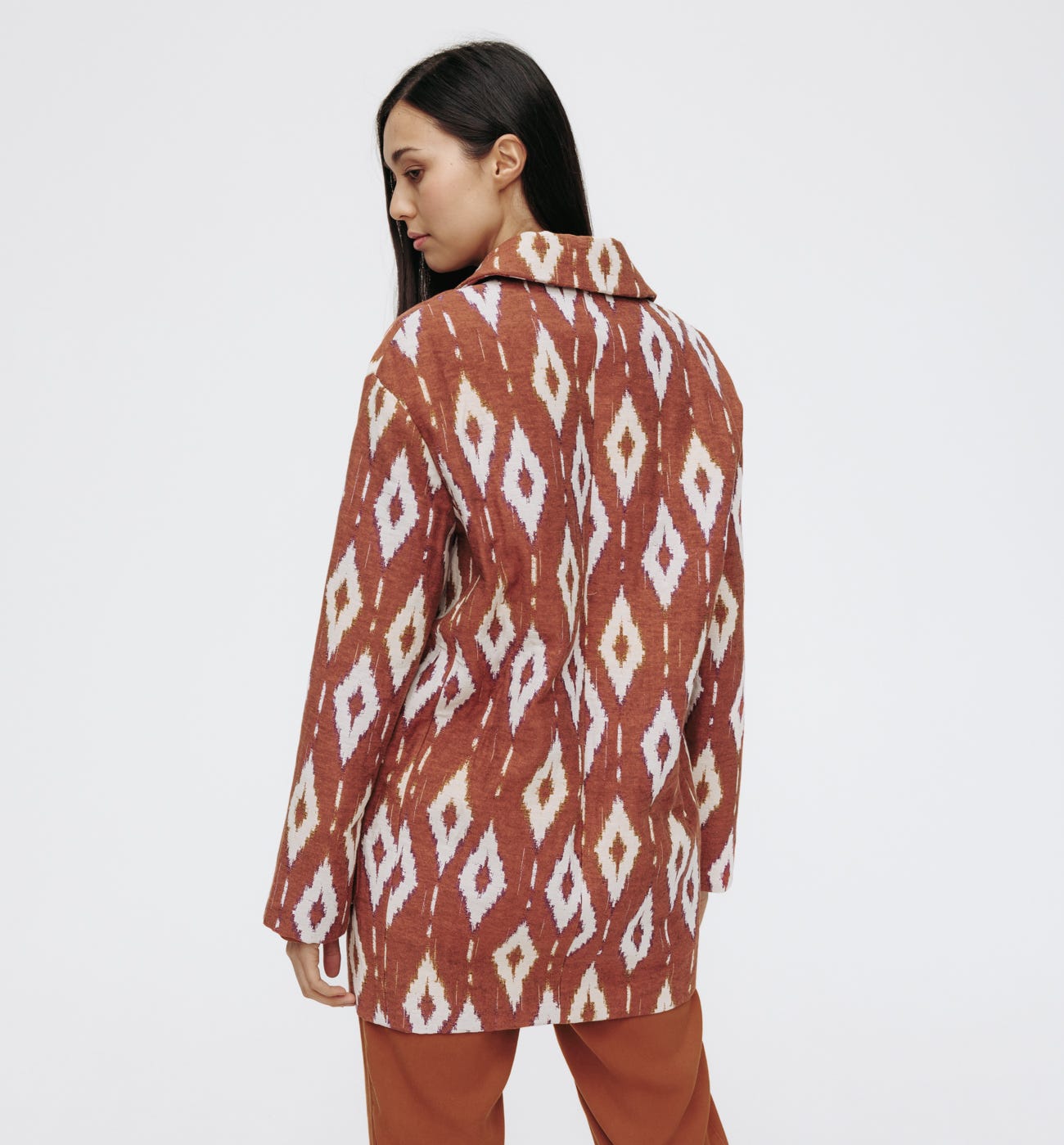 Giacca oversize motivo ikat