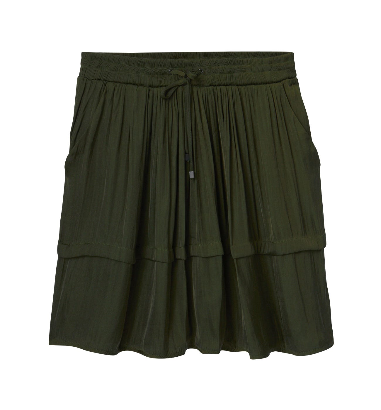 Short silky skirt