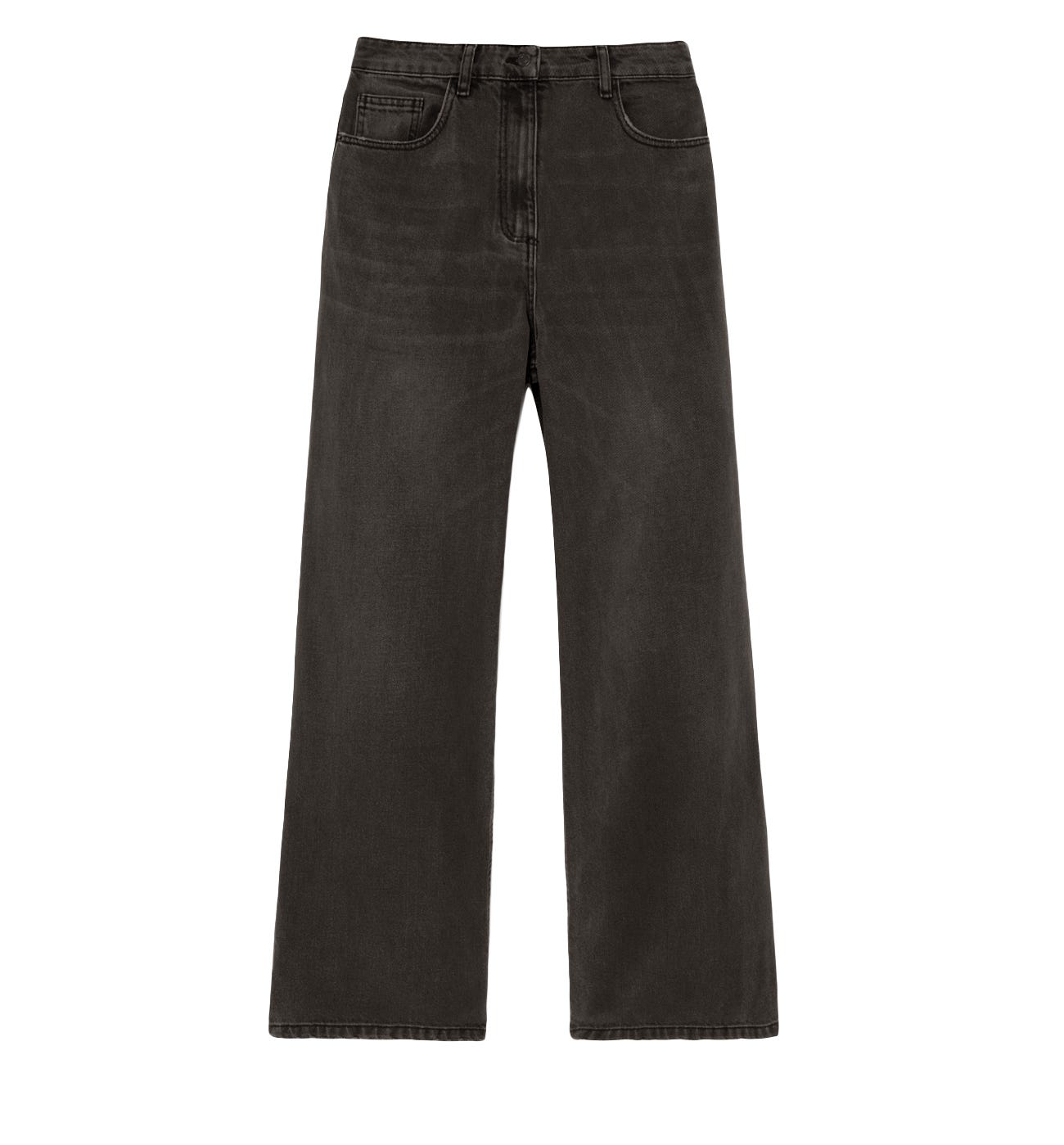 Jeans morbido a vita alta