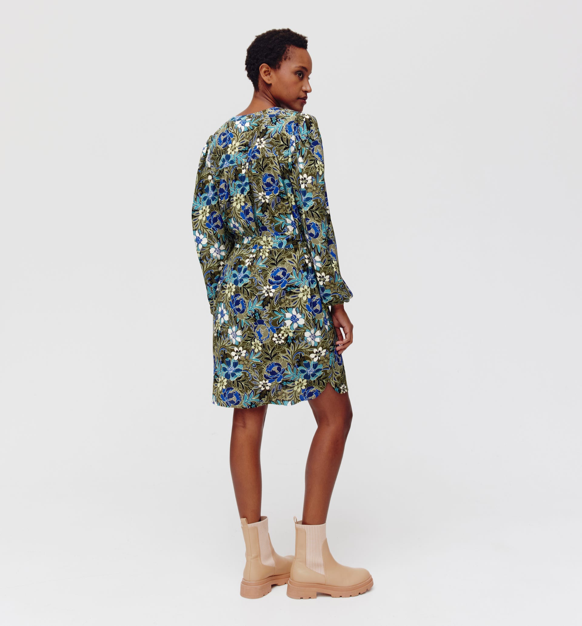 Tunikakleid mit Allover-Print