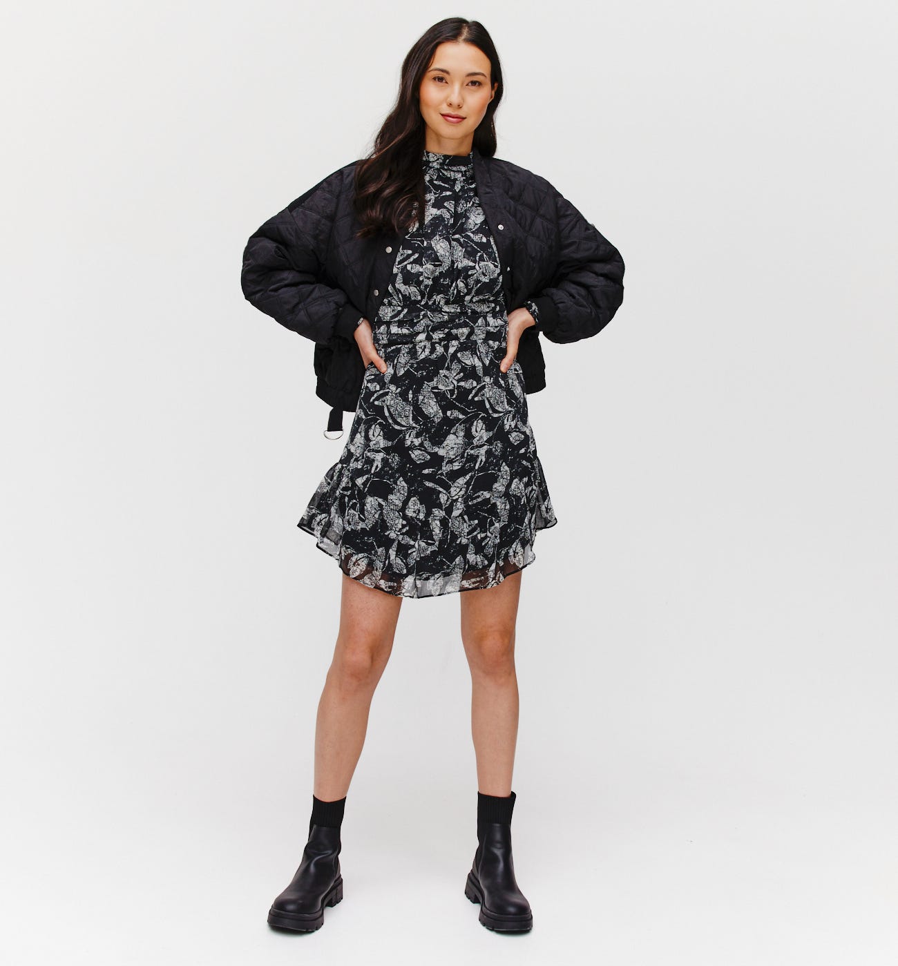Kleid mit Allover-Print