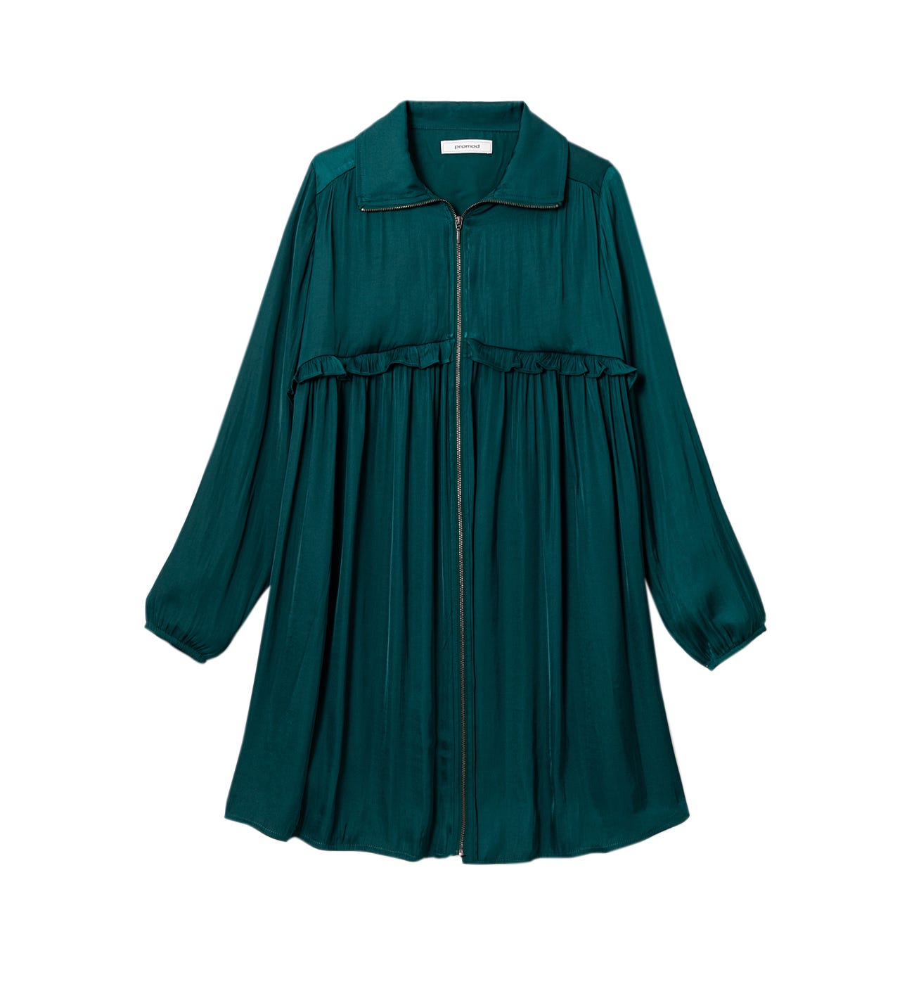 Seidiges Oversize-Kleid