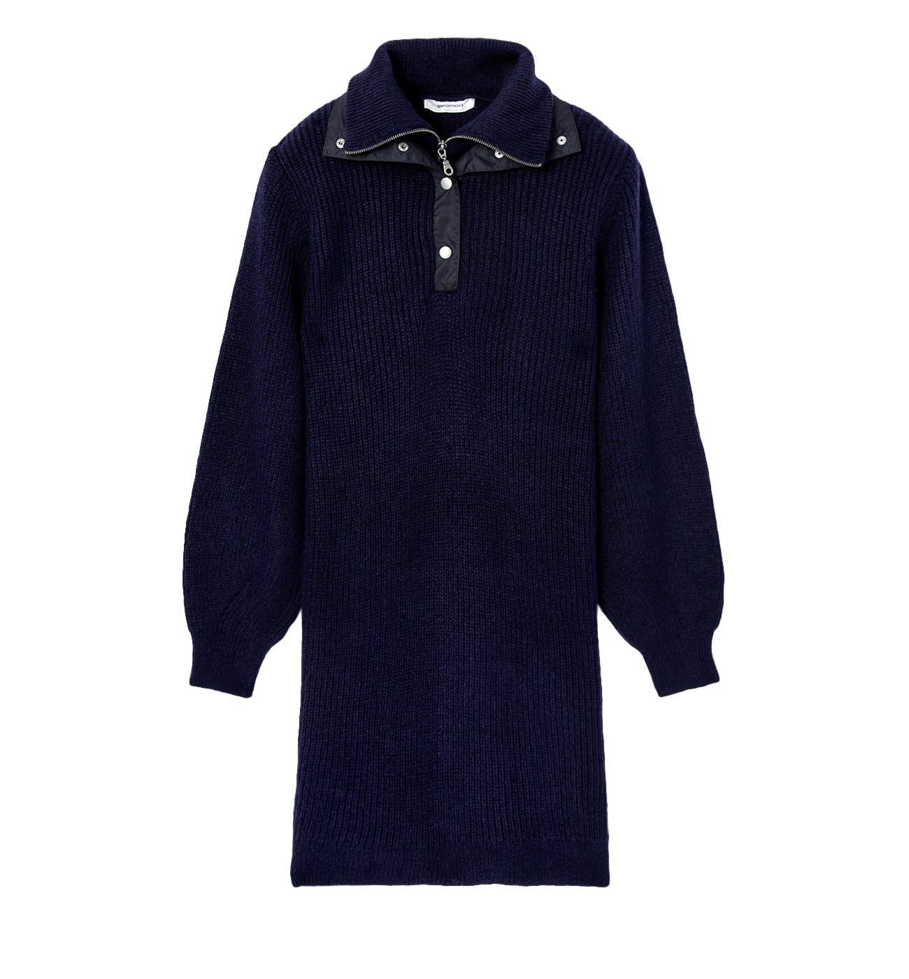 Pulloverkleid mit Troyerkragen