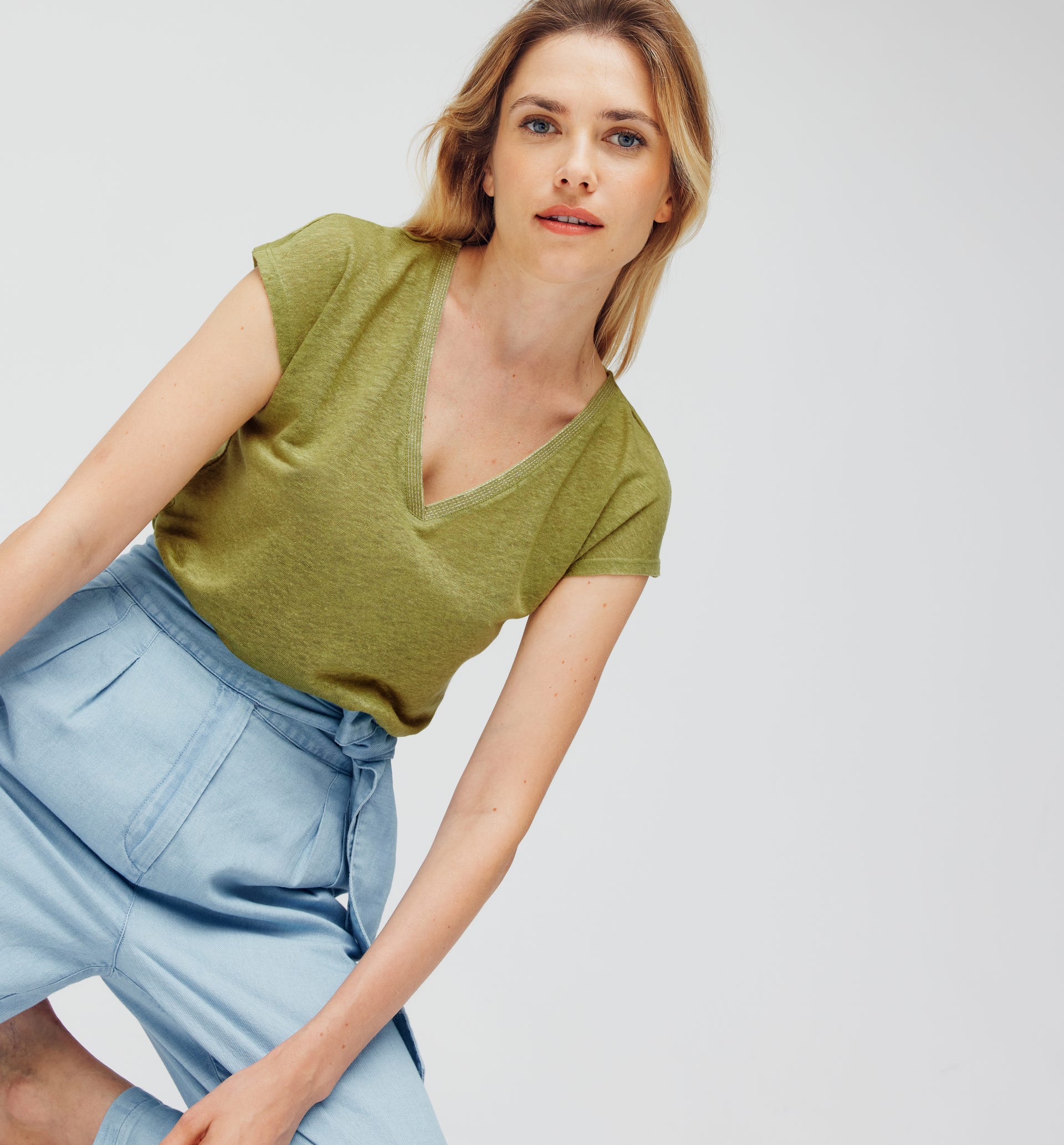 Pantalon slouchy taille haute