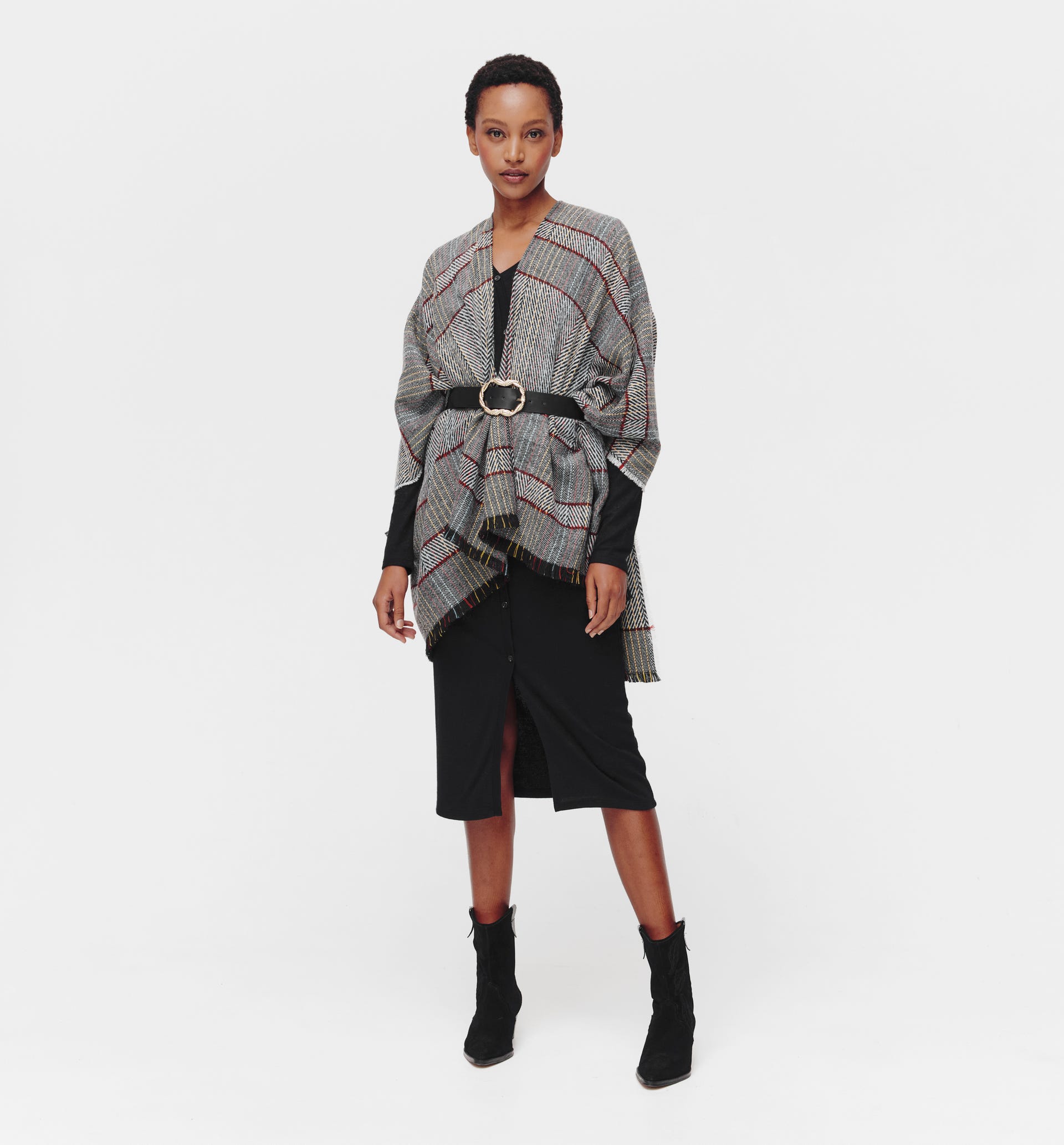 Langes Pulloverkleid