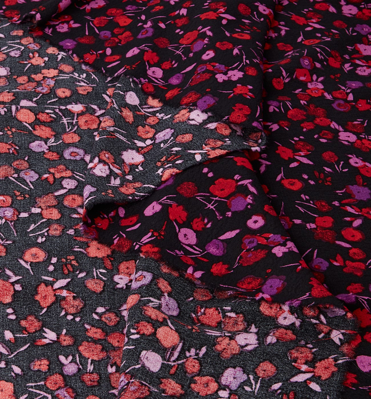 Coupon de tissu crêpe viscose