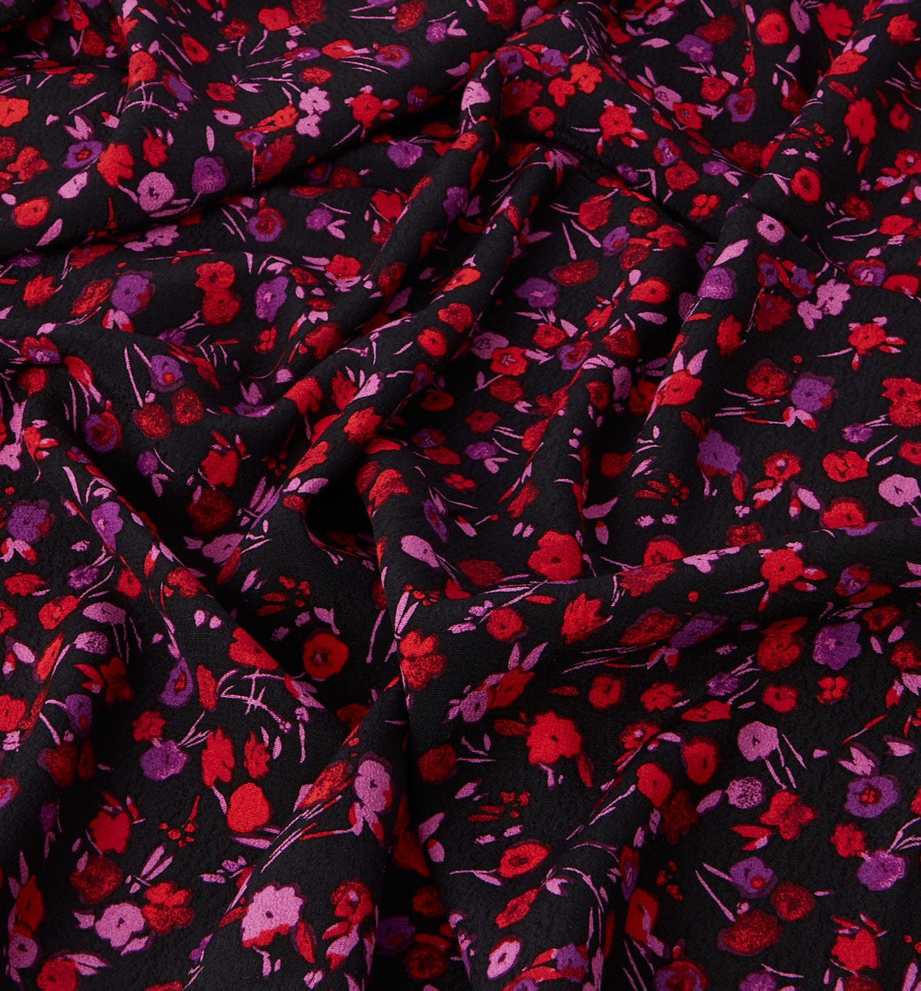 Coupon de tissu crêpe viscose