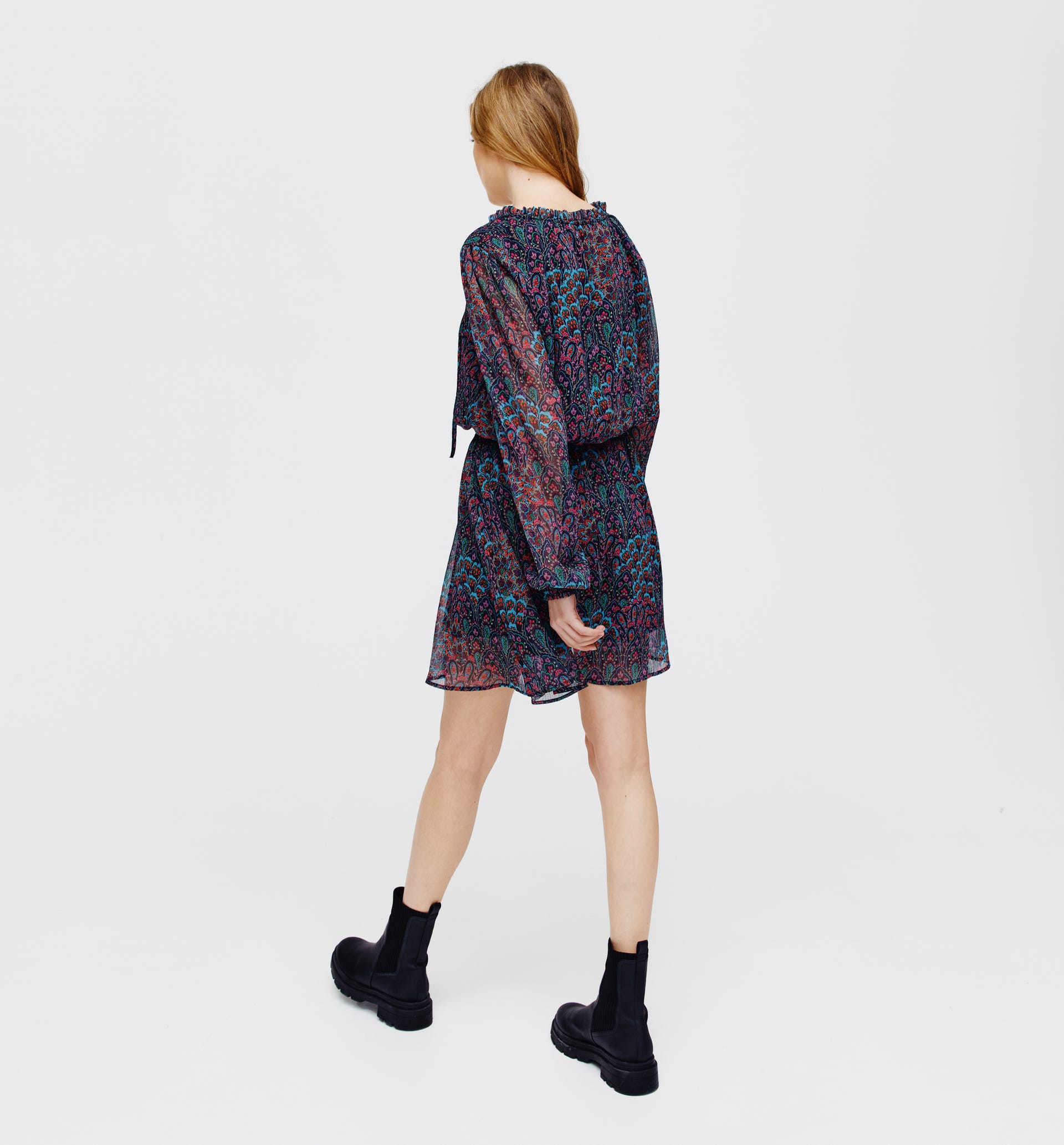 Minikleid mit Allover-Print