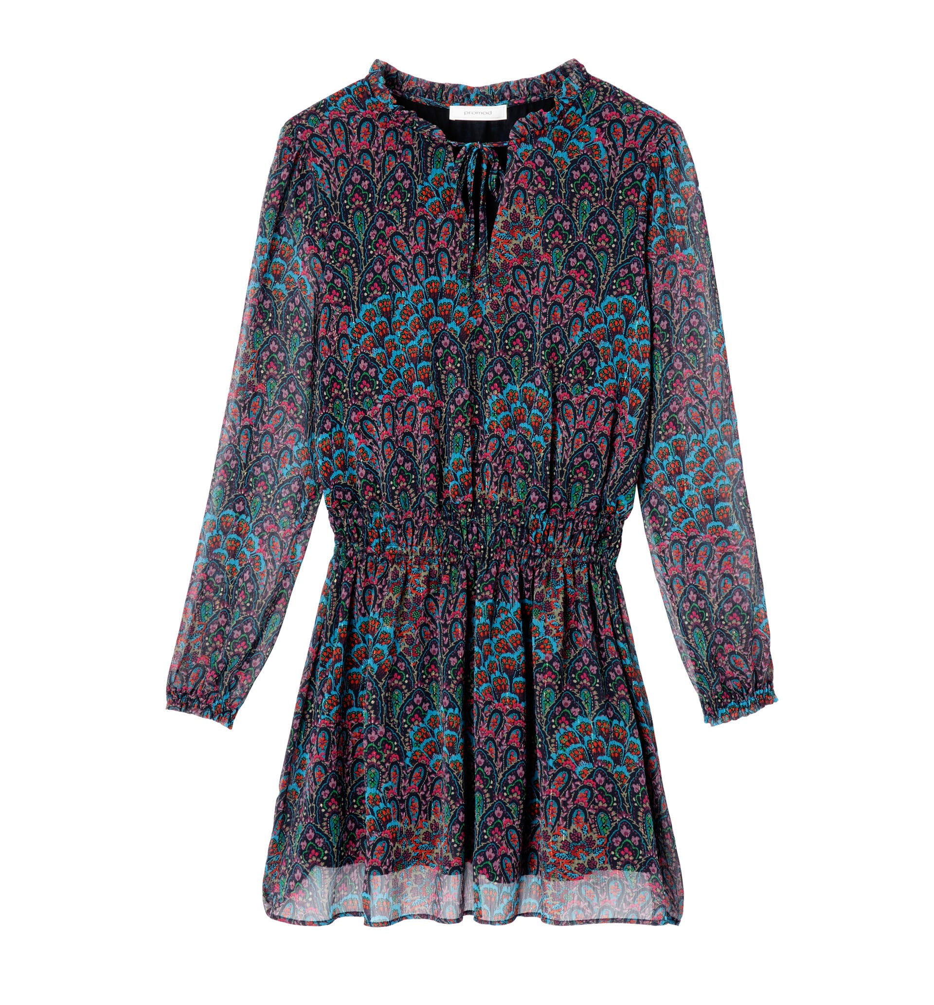 Minikleid mit Allover-Print
