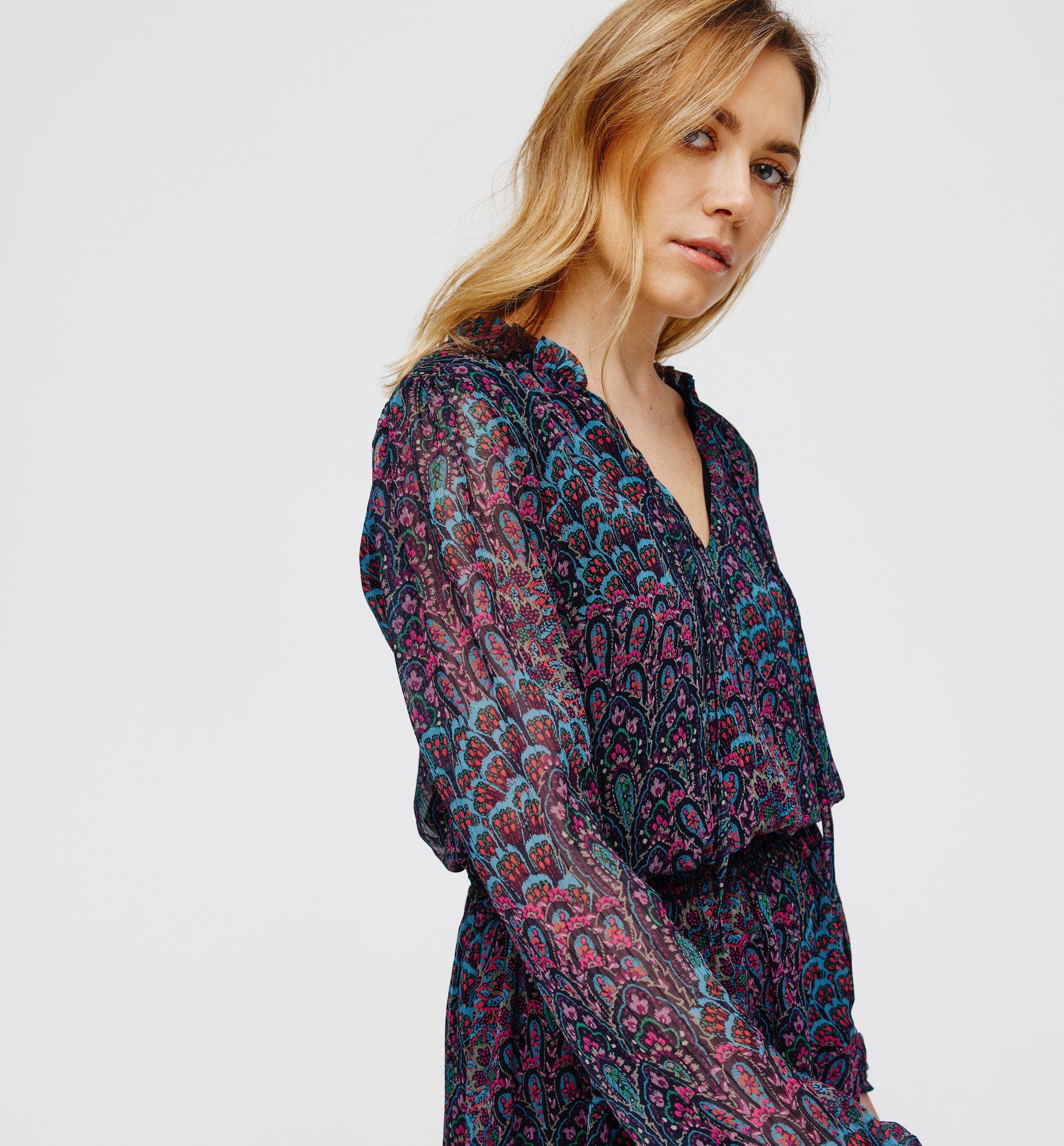 Minikleid mit Allover-Print