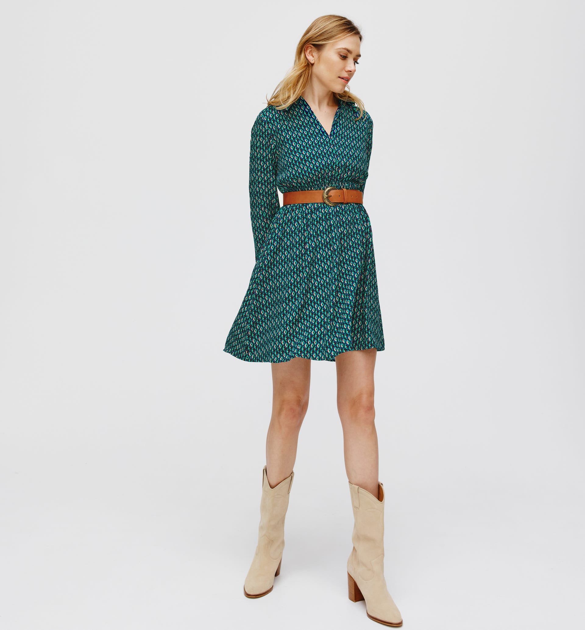 Shirt collar dress