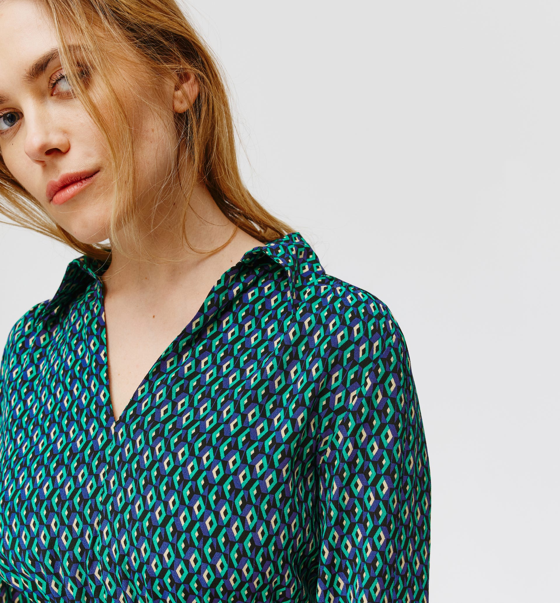 Shirt collar dress