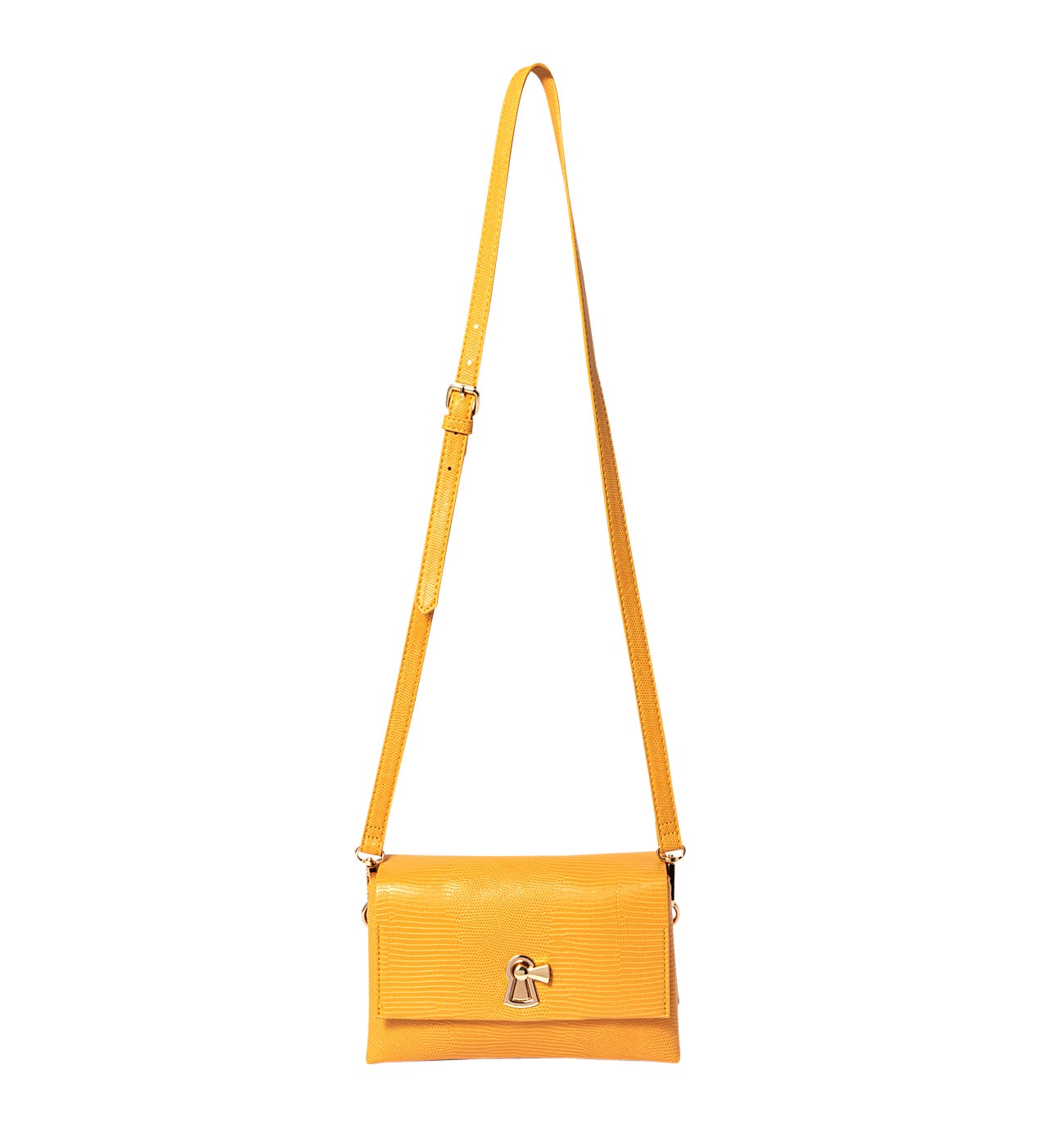 Faux croco handbag