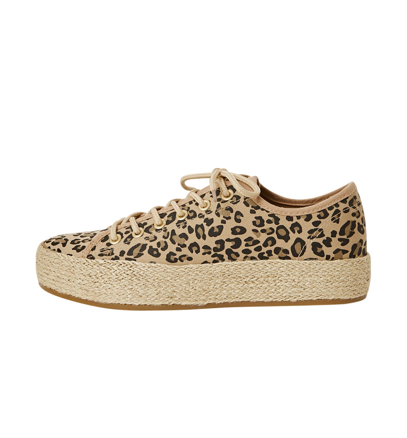 Leopardskin pattern trainers