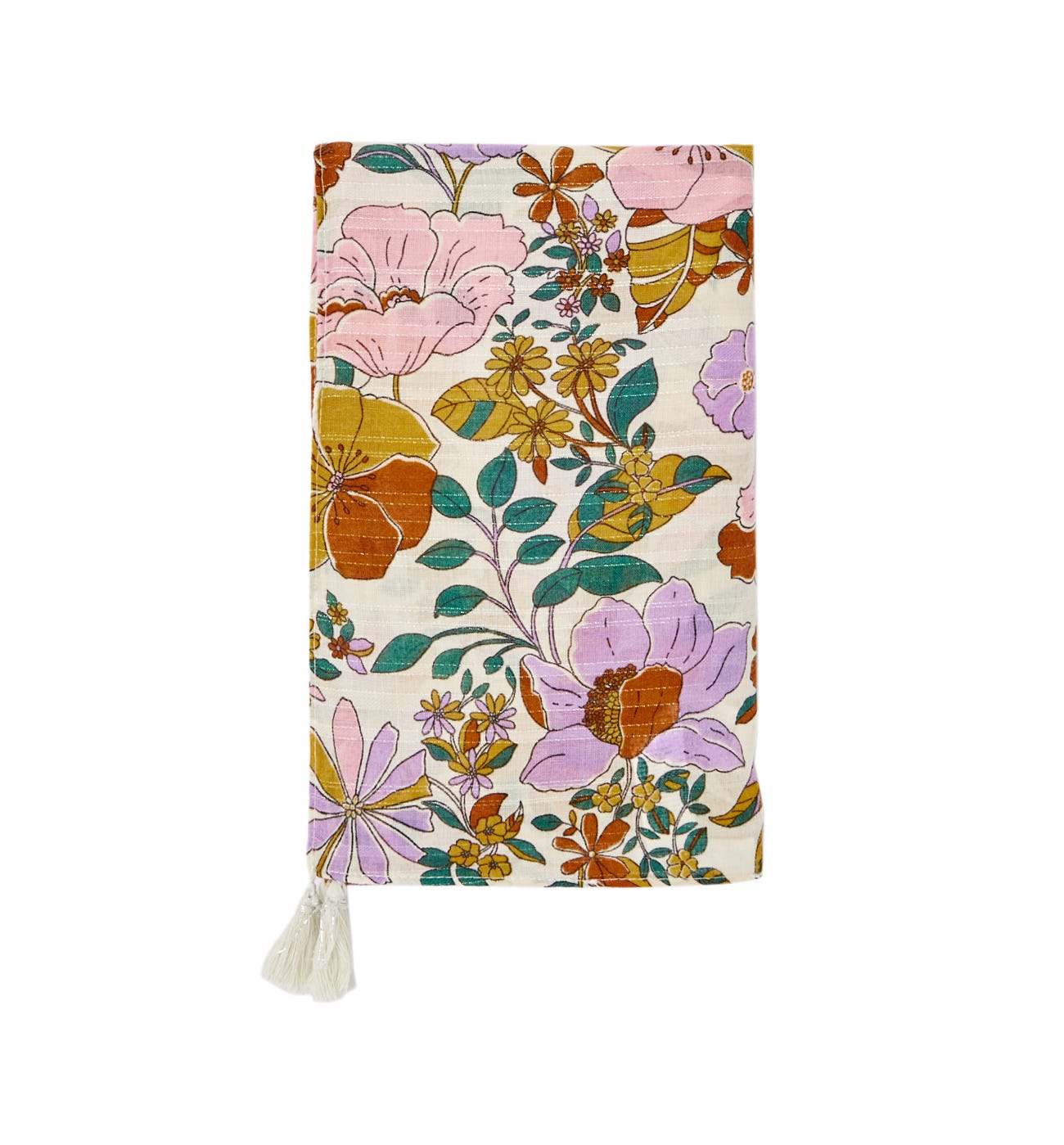 Foulard imprimé à pompon