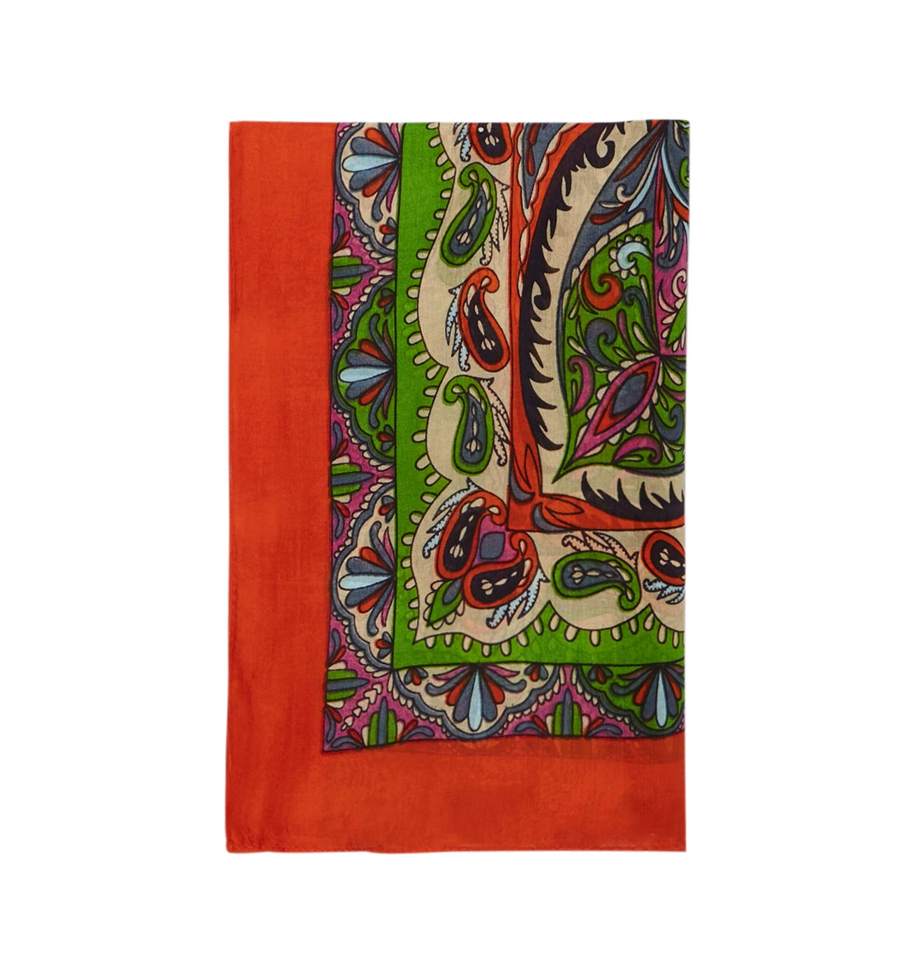 Fular de seda estampado