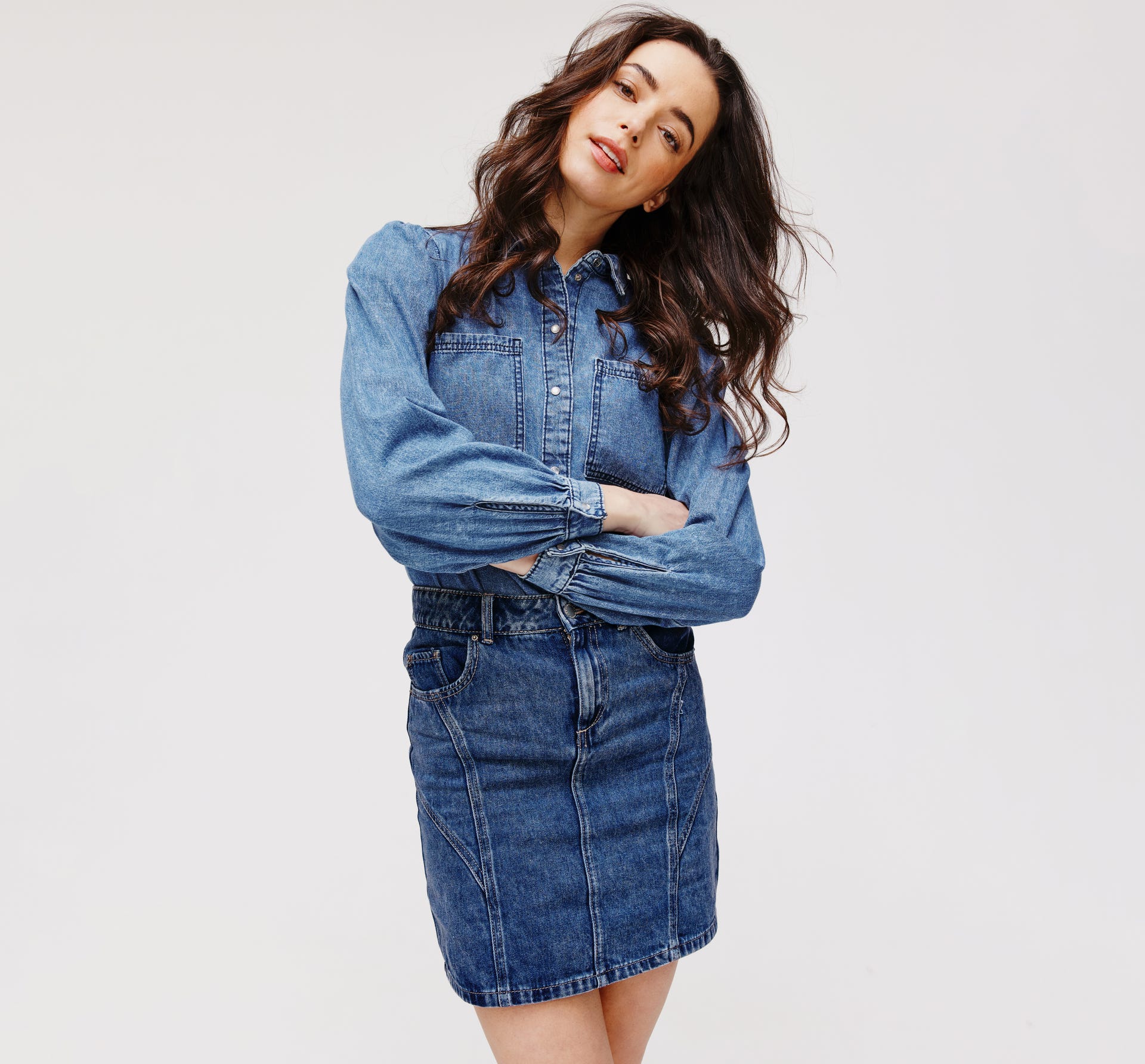 Jeans-Minirock