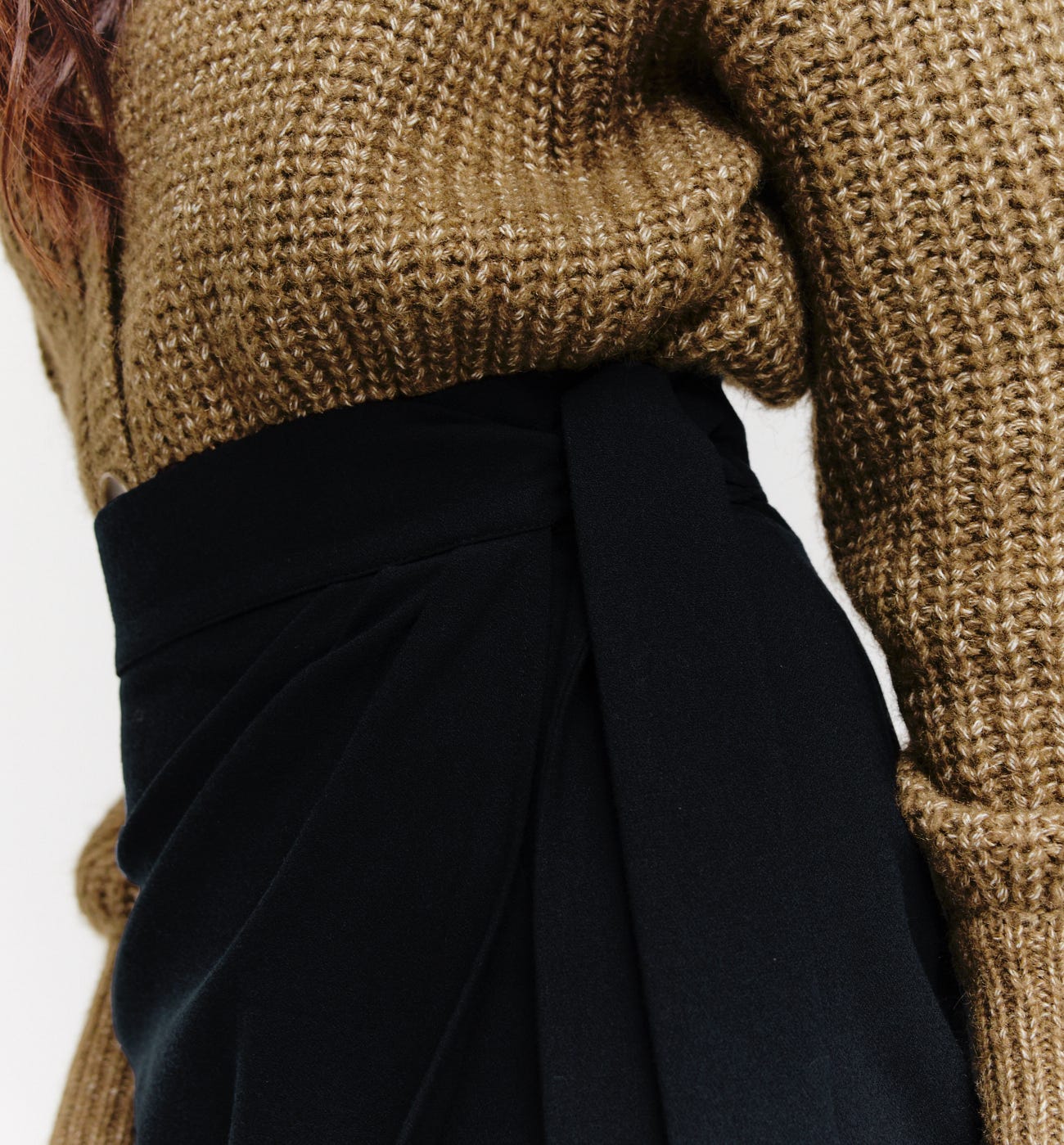Midi crossover skirt