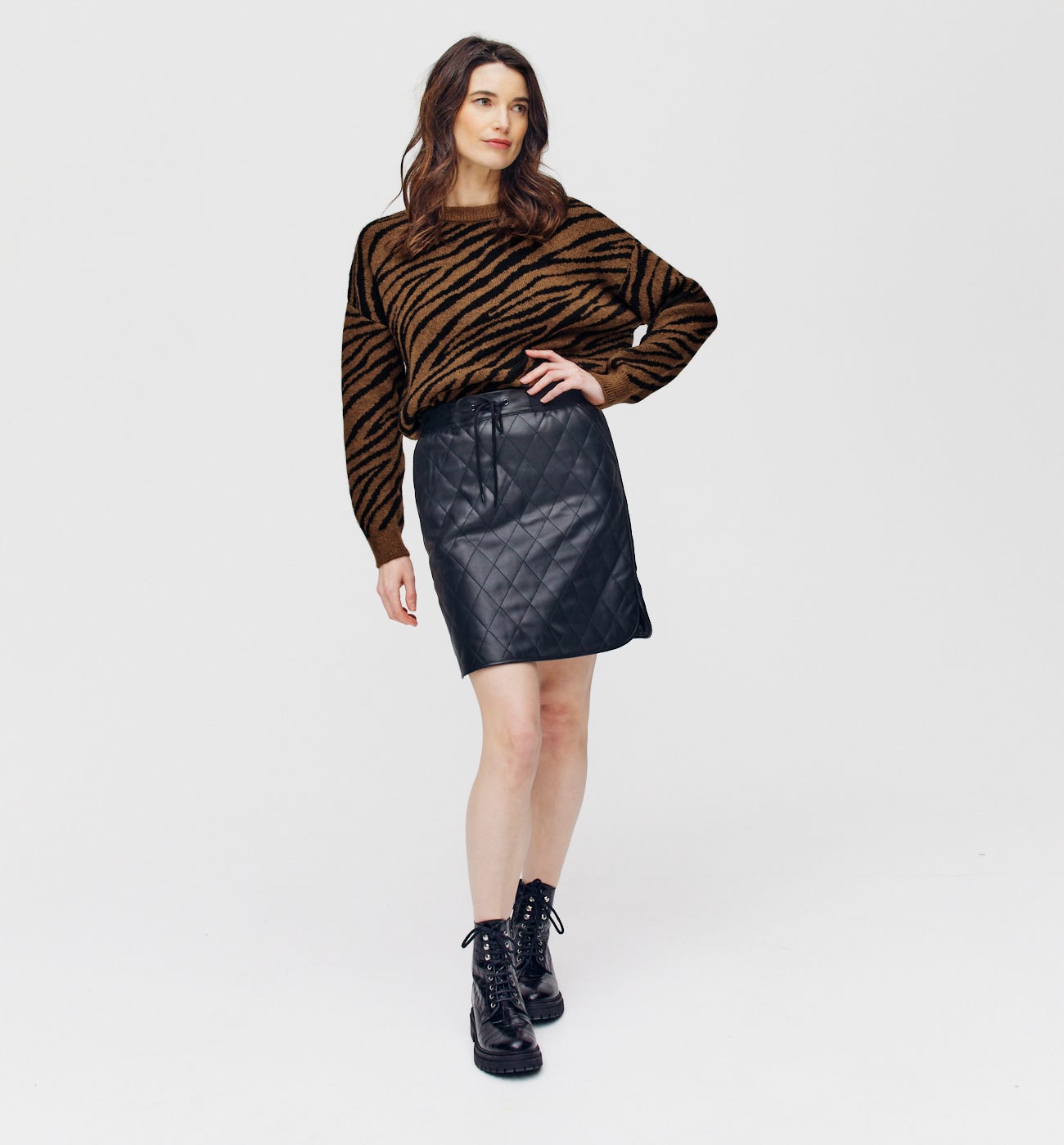 Pullover mit Zebramuster