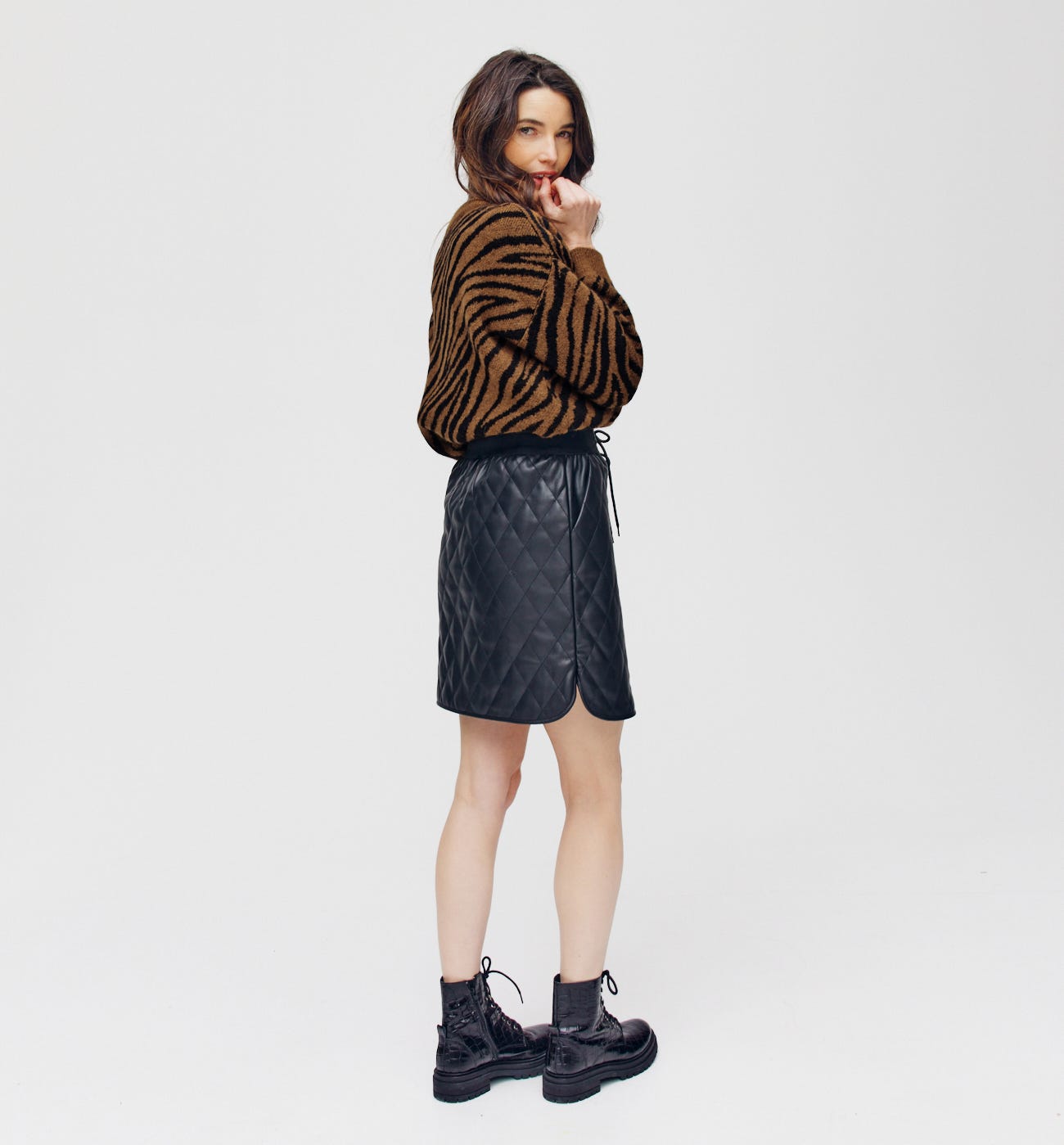 Pullover mit Zebramuster