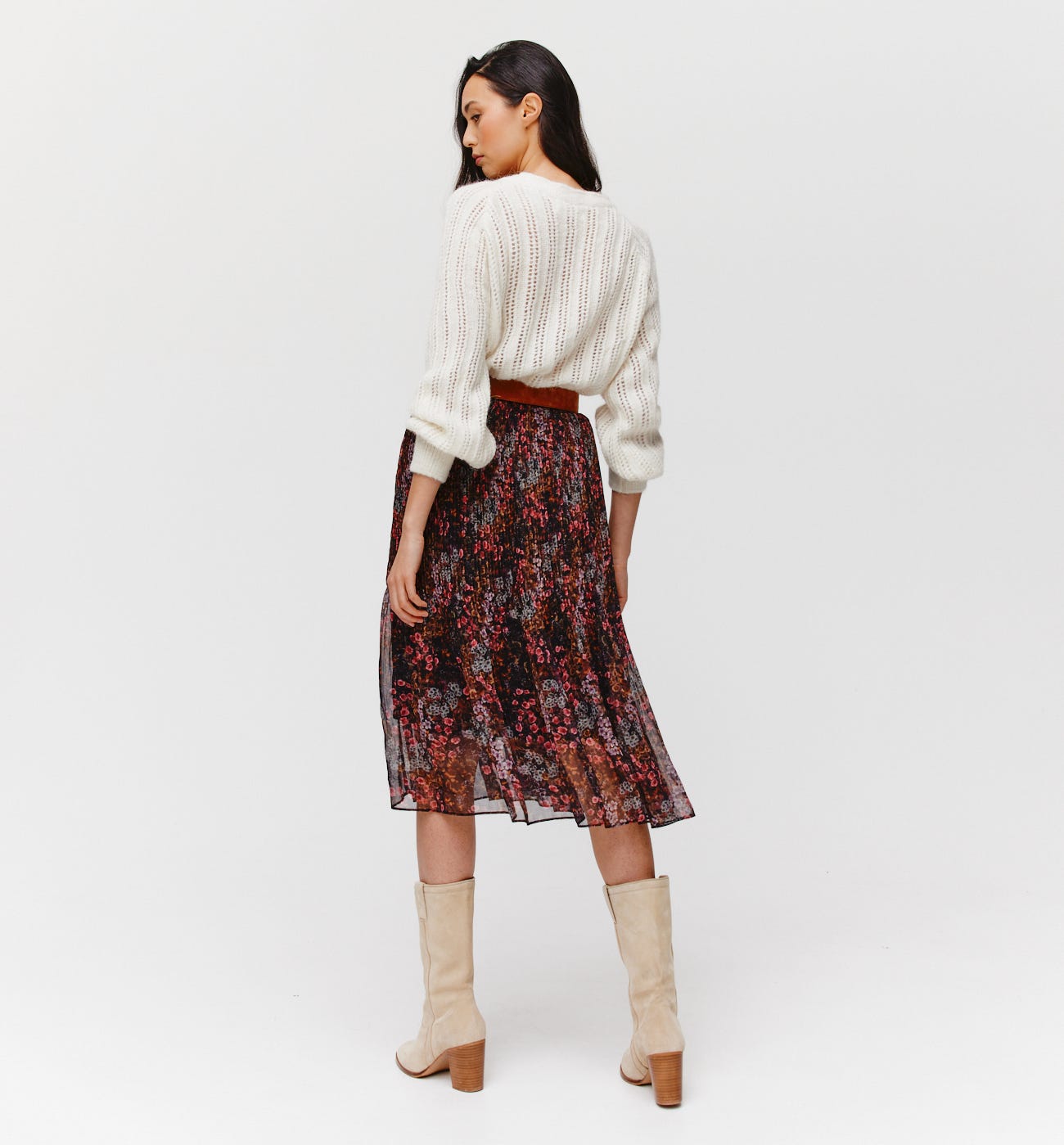 Cardigan mit Lochmuster