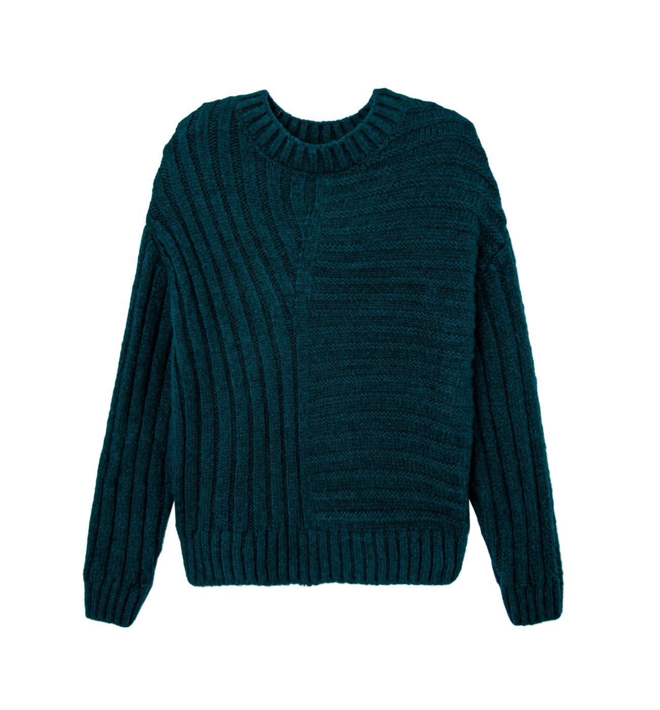 Maglia fantasia a coste