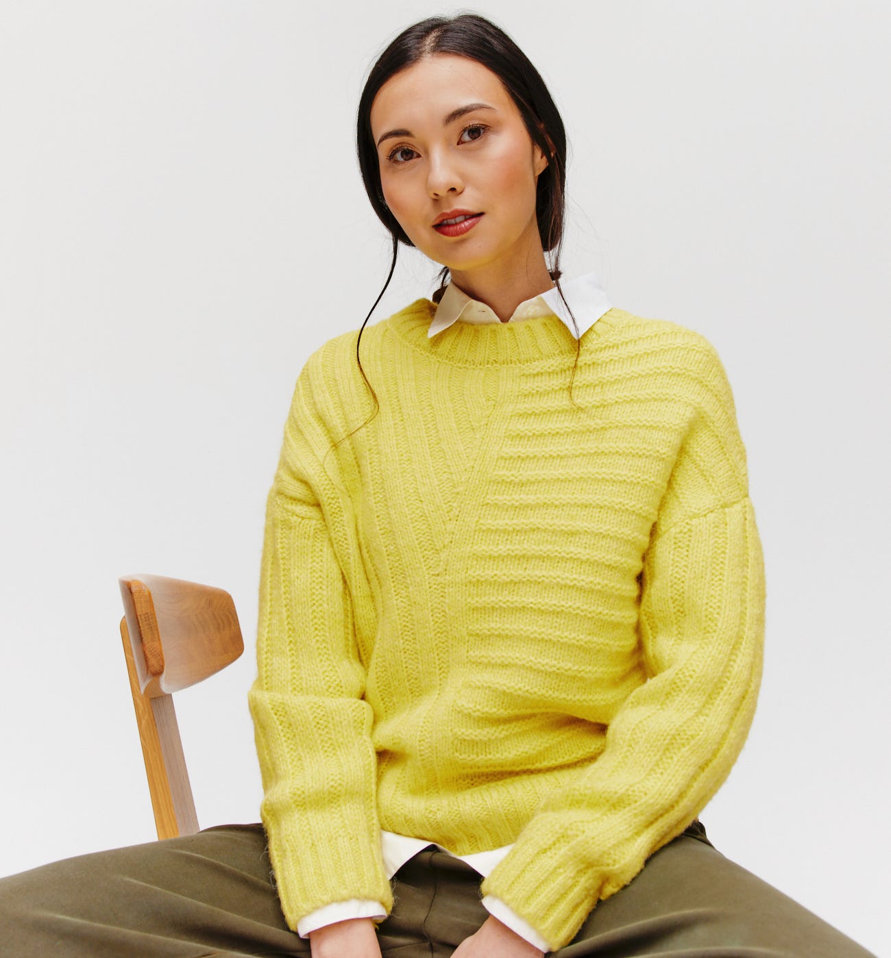 Fancy ribbed jumper