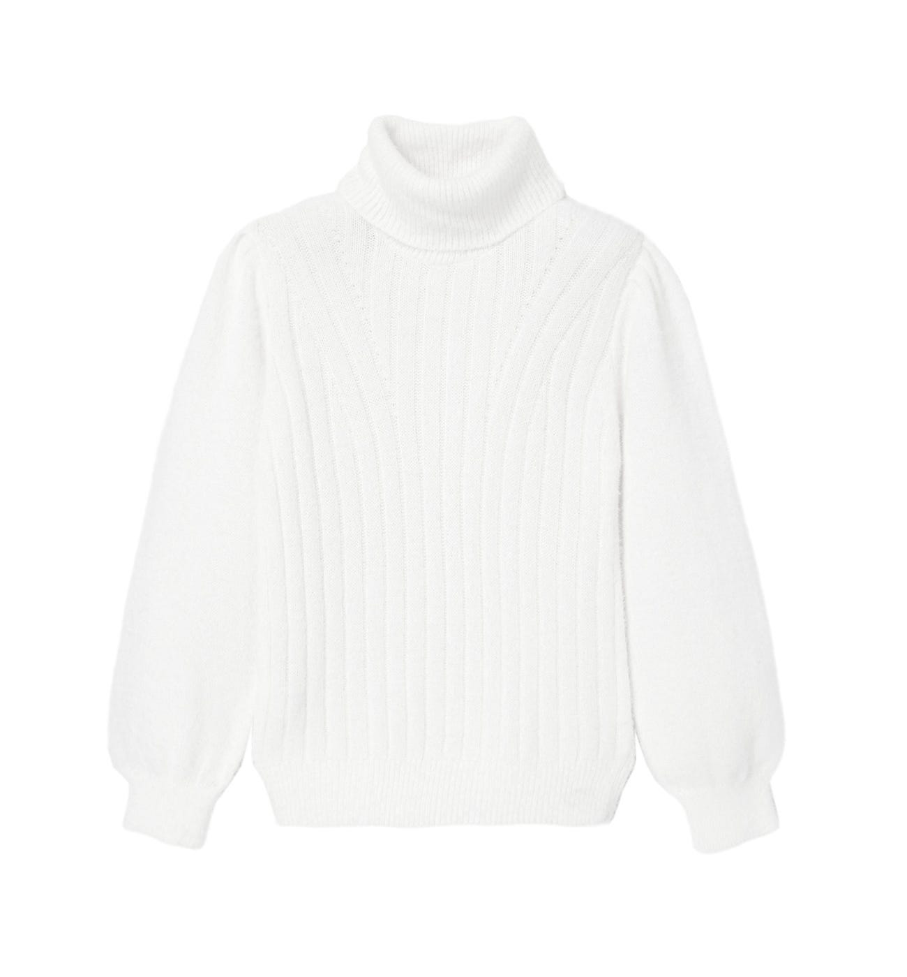 Jersey cuello vuelto canalé