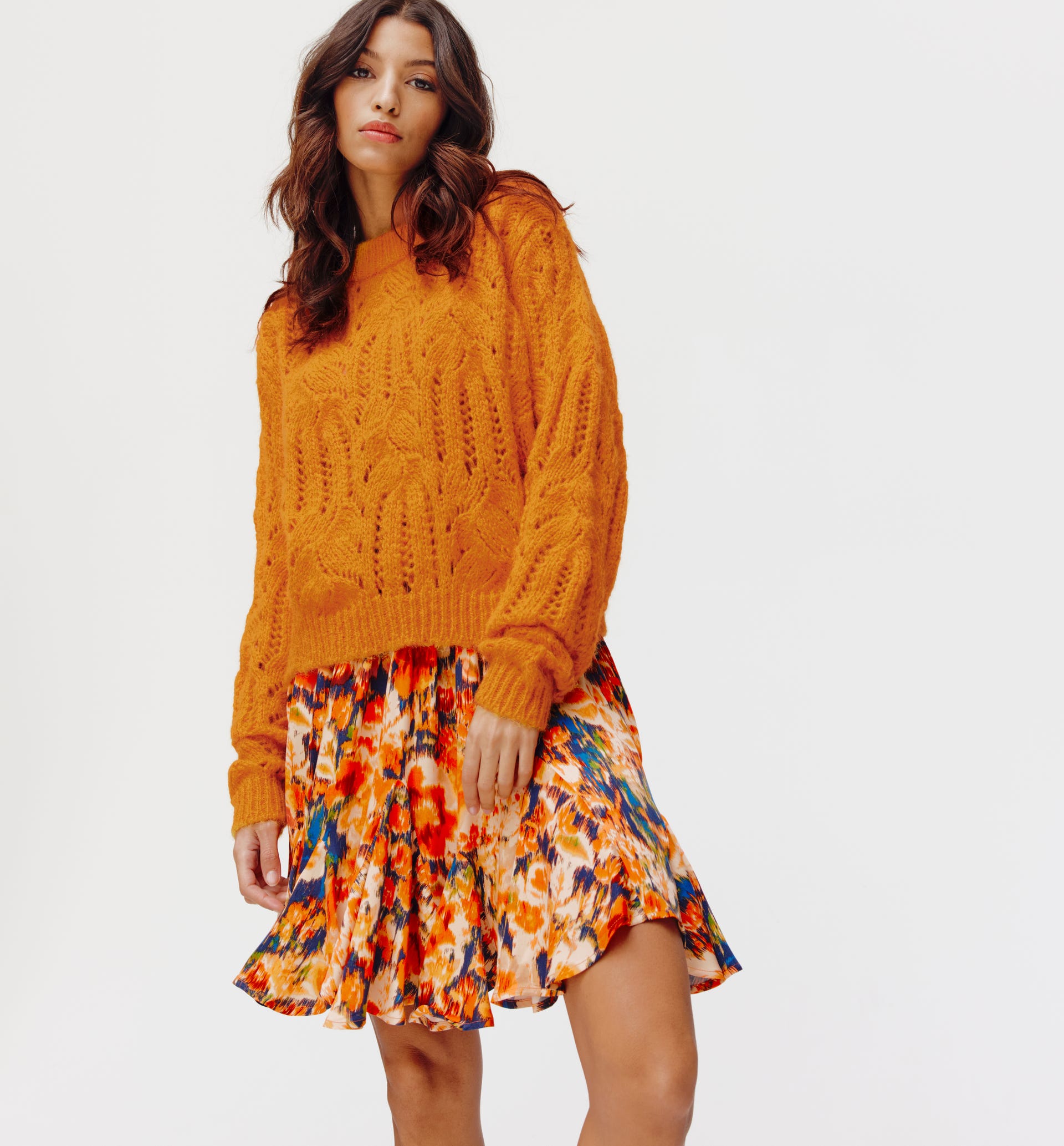 Short openwork jumper