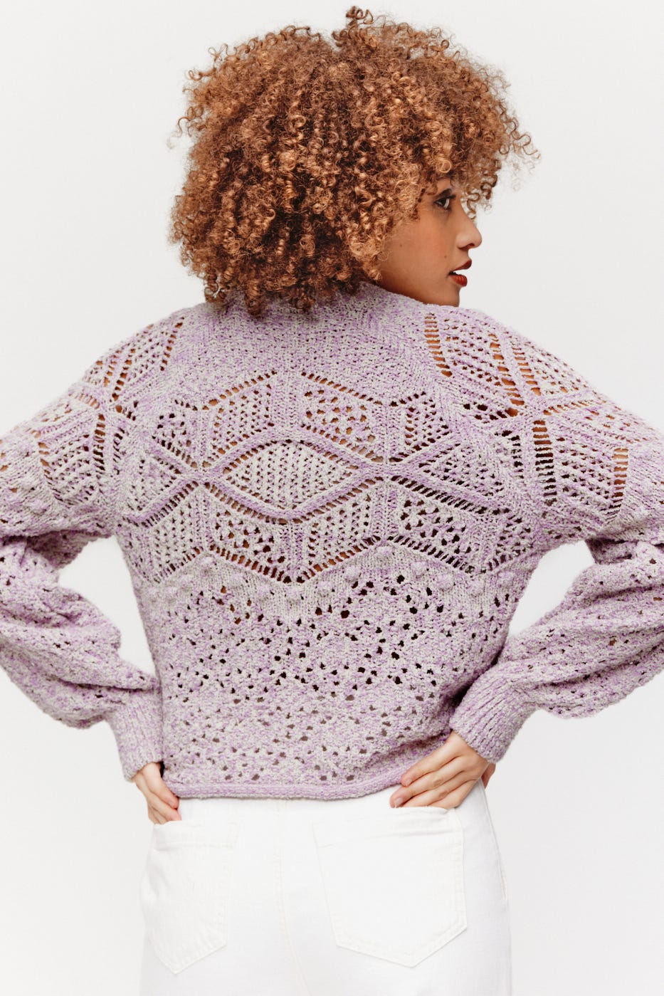 Fancy openwork jumper