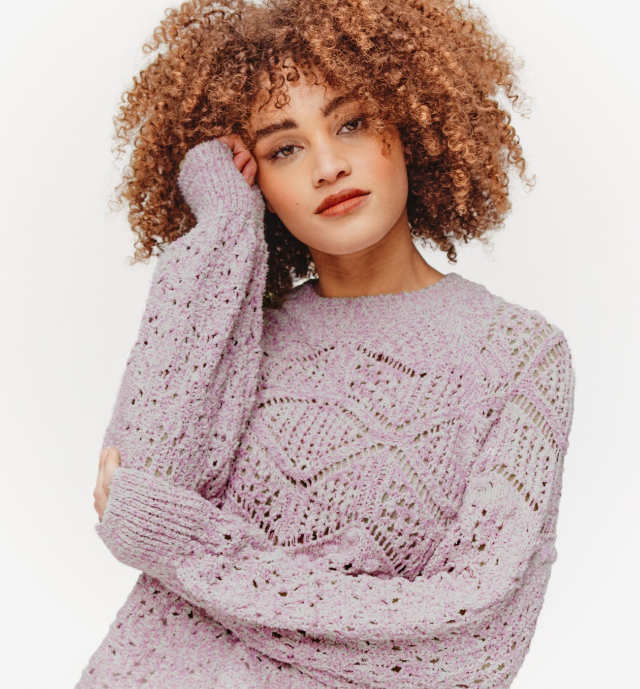 Fancy openwork jumper